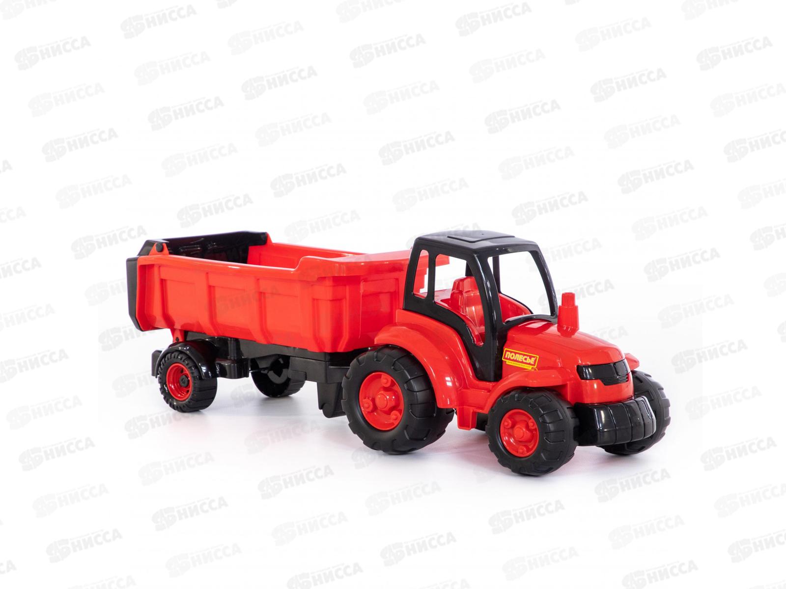 Трактор &quotЧемпион&quot с полуприцепом в сетке  0445 *4