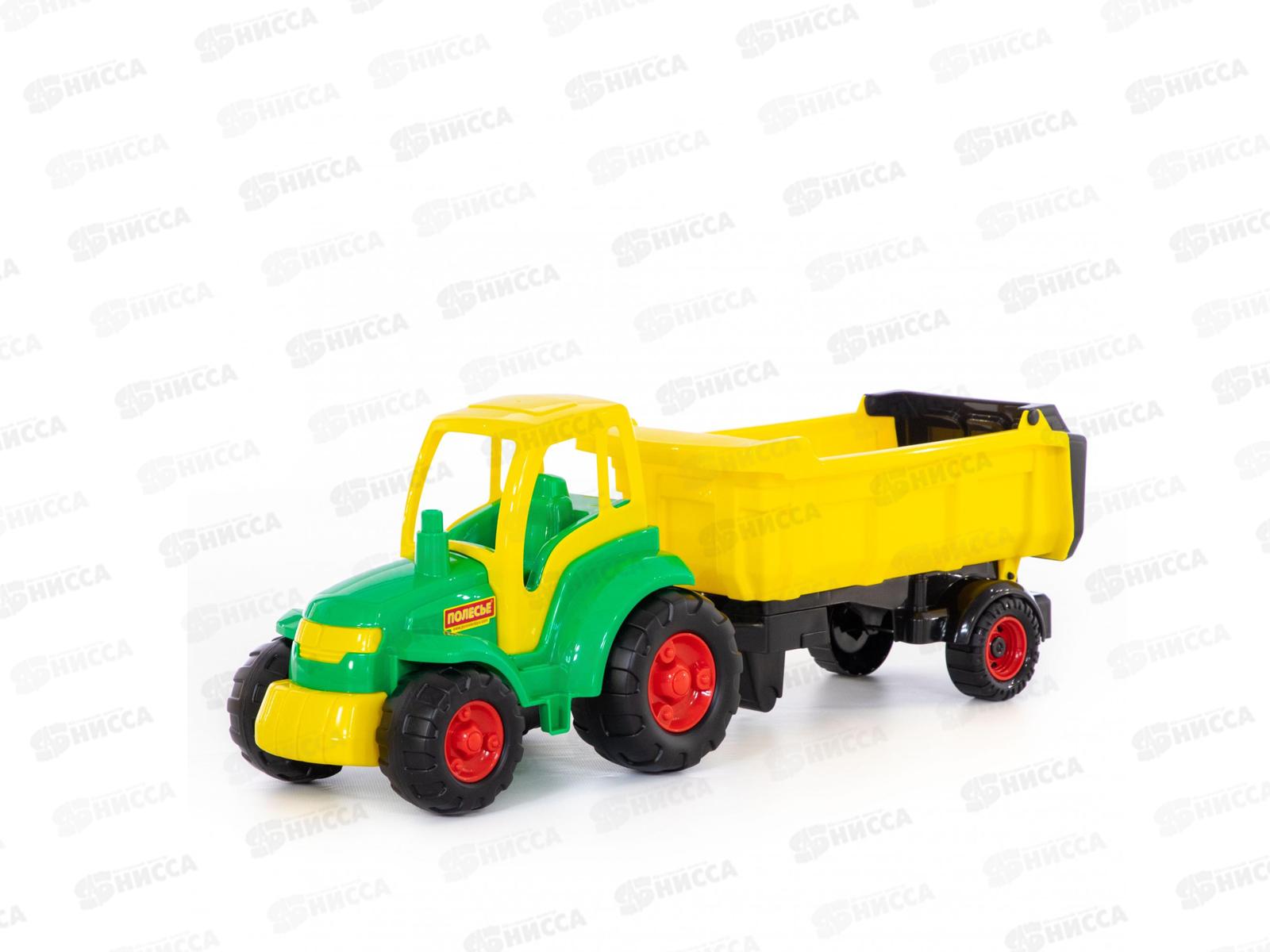 Трактор &quotЧемпион&quot с полуприцепом в сетке  0445 *4