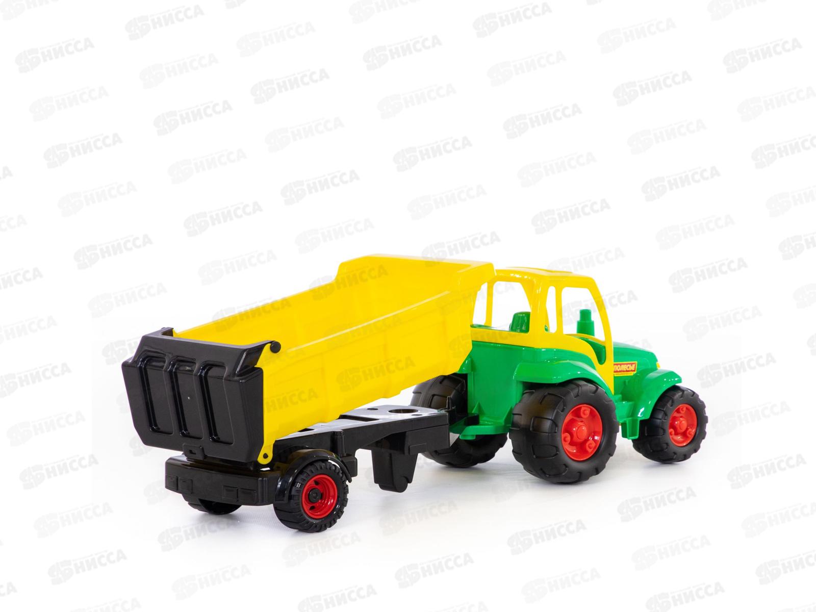 Трактор &quotЧемпион&quot с полуприцепом в сетке  0445 *4