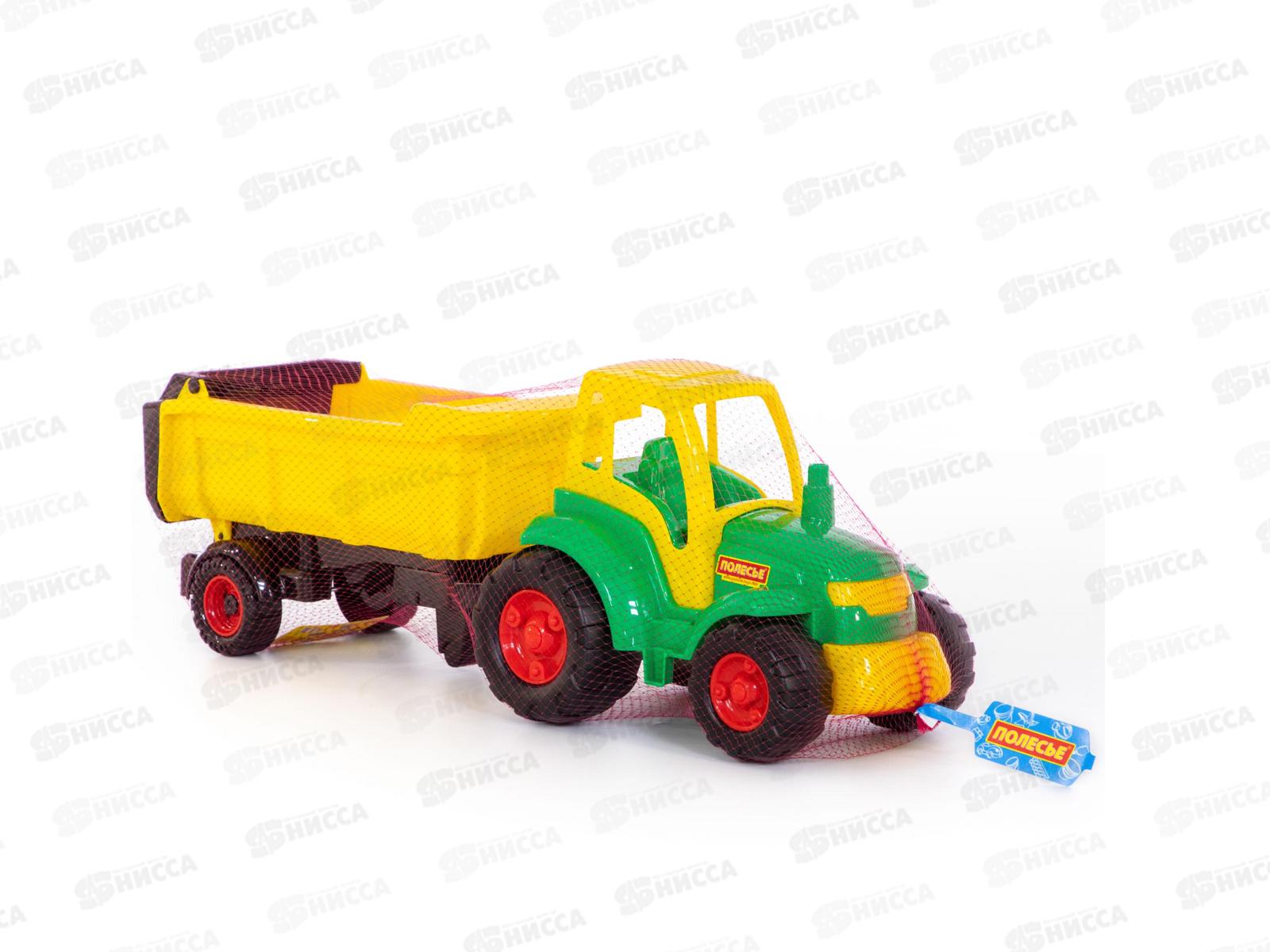 Трактор &quotЧемпион&quot с полуприцепом в сетке  0445 *4