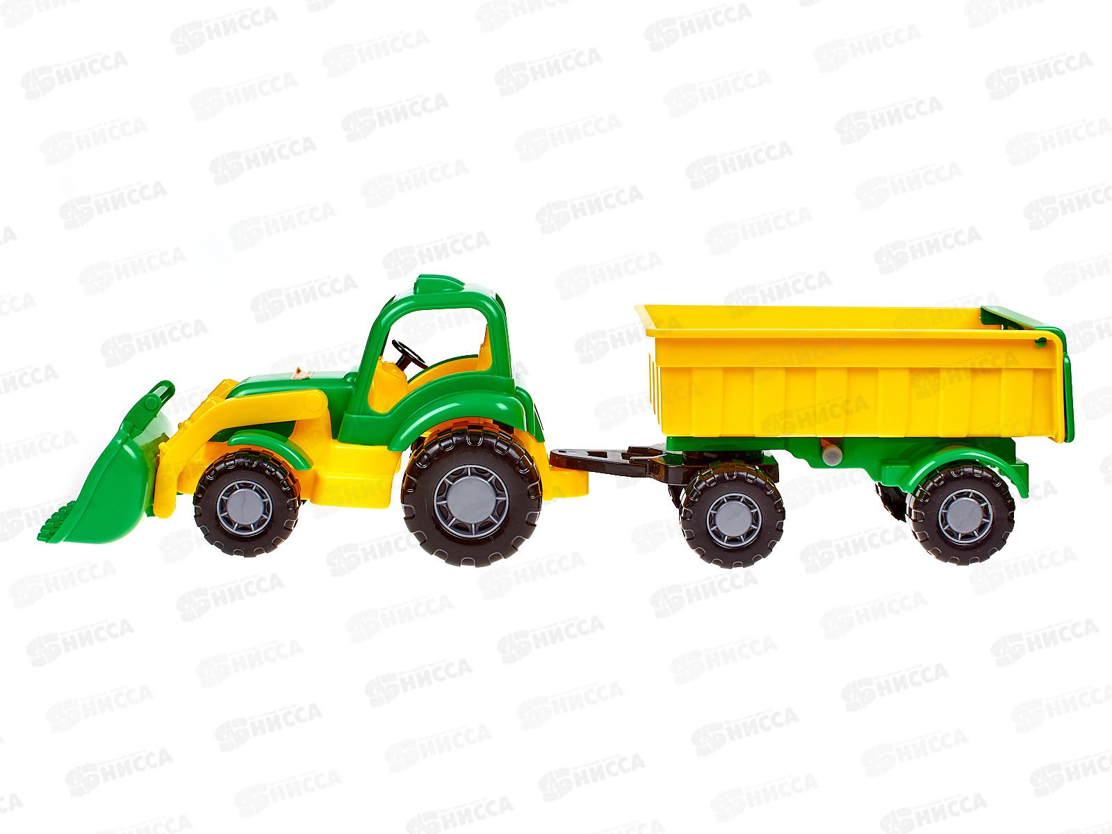 Трактор &quotКрепыш&quot с прицепом №1 и ковшом 44556 *6