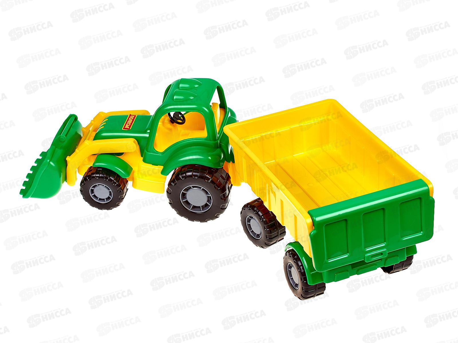 Трактор &quotКрепыш&quot с прицепом №1 и ковшом 44556 *6