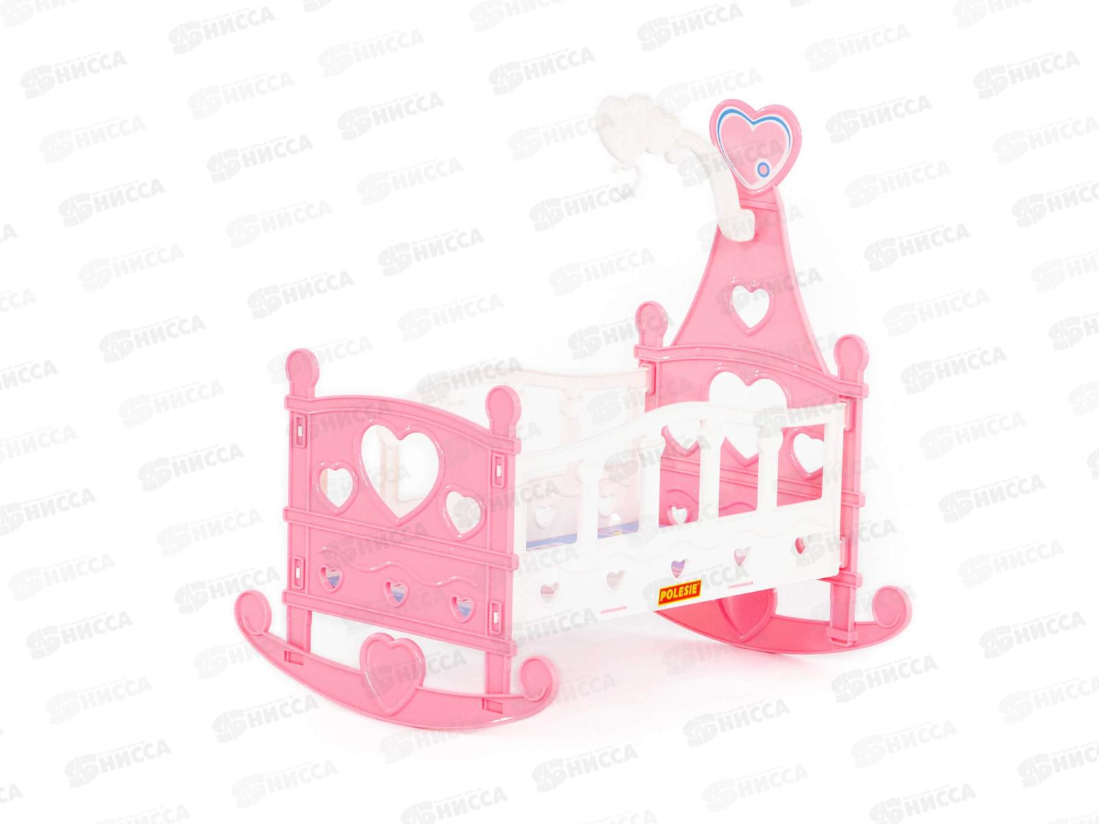 Кроватка-качалка сборная для кукол №3 62079 в пакете *11