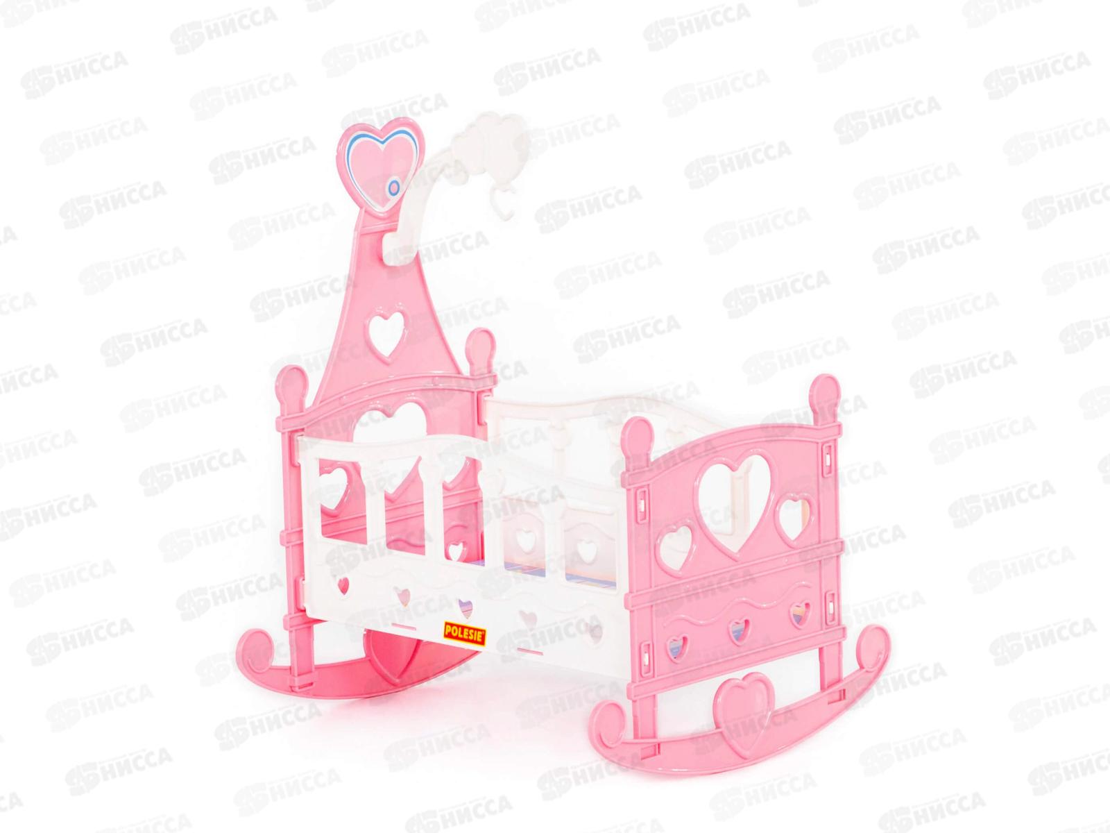 Кроватка-качалка сборная для кукол №3 62079 в пакете *11