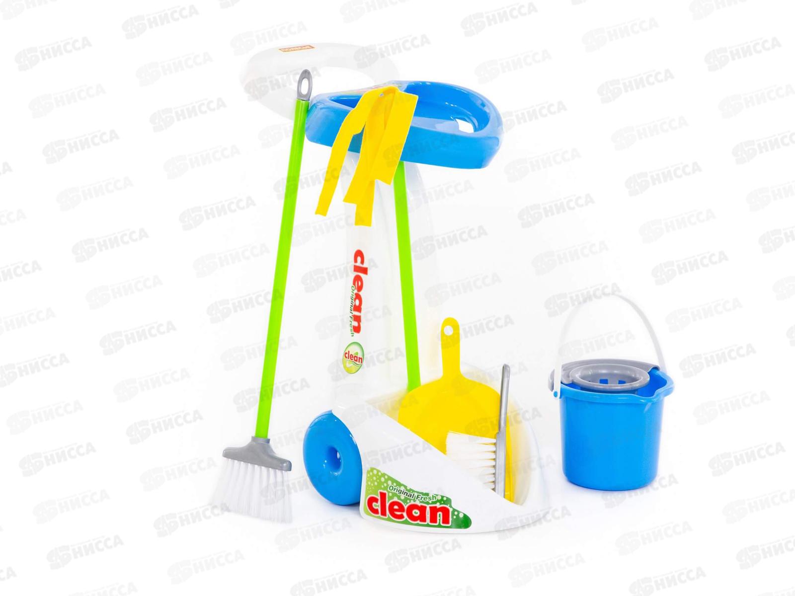 Набор &quotЧистюля&quot 6 предметов в сетке 70258 *4