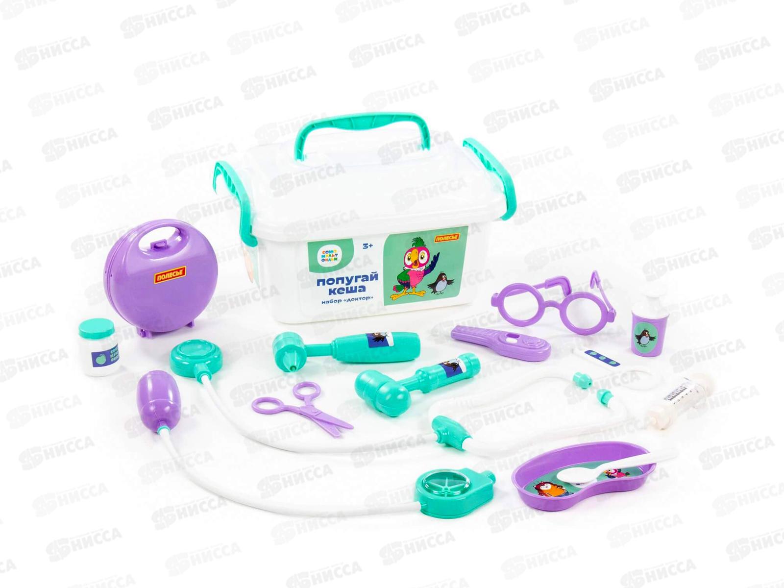 Набор &quotПопугай Кеша&quot доктор, в контейнере 83333 *4