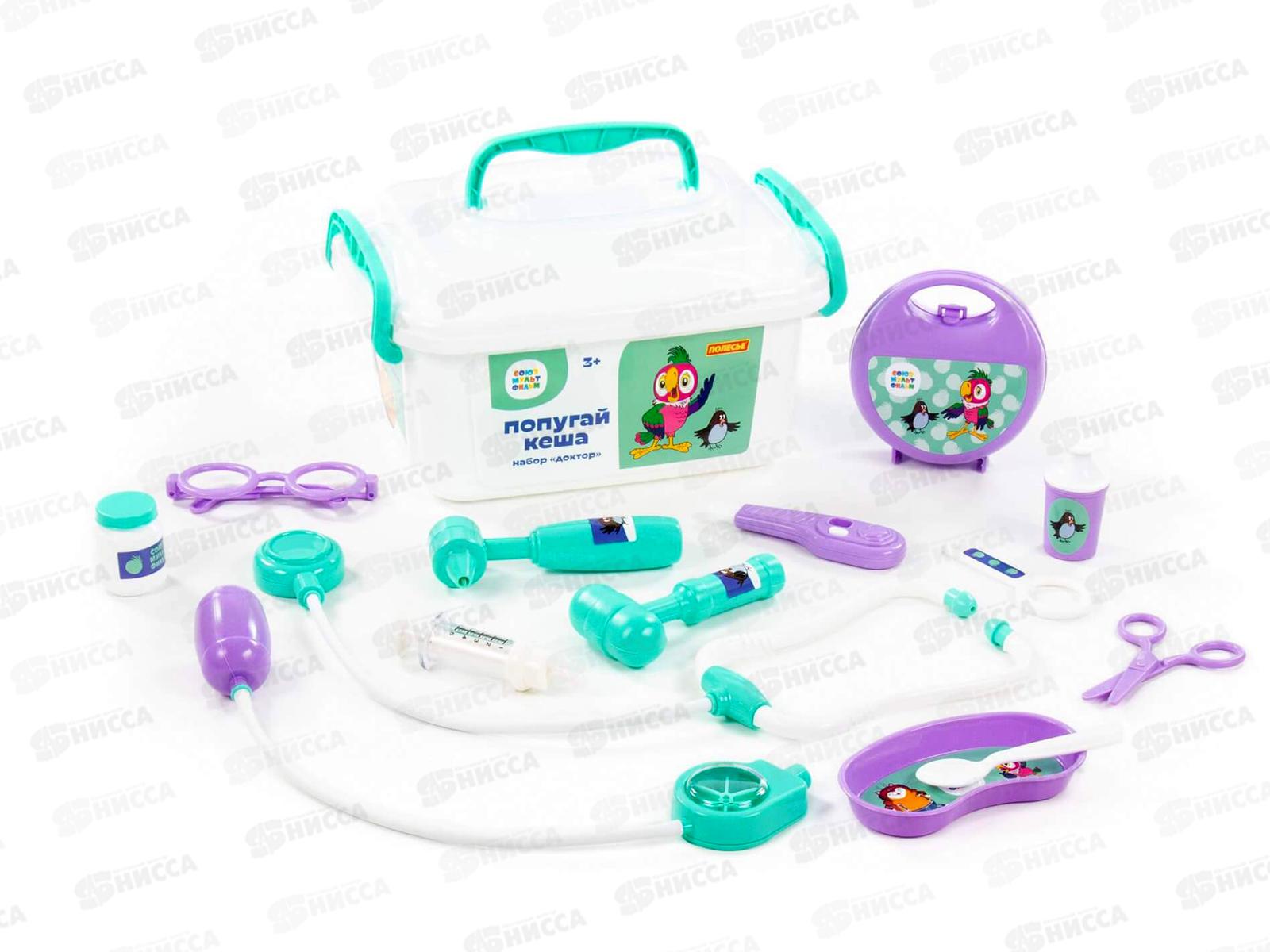 Набор &quotПопугай Кеша&quot доктор, в контейнере 83333 *4