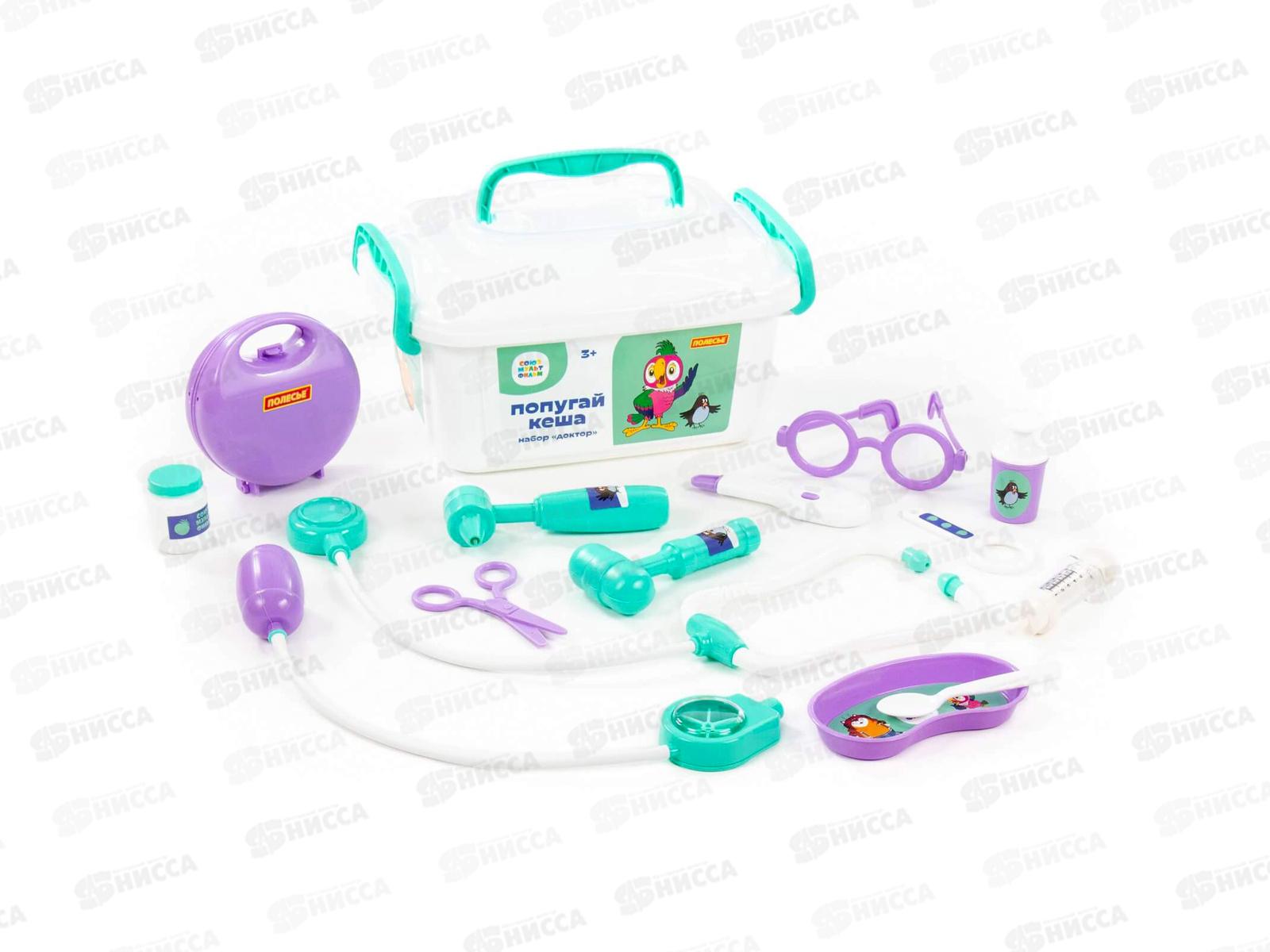 Набор &quotПопугай Кеша&quot доктор, в контейнере 83333 *4