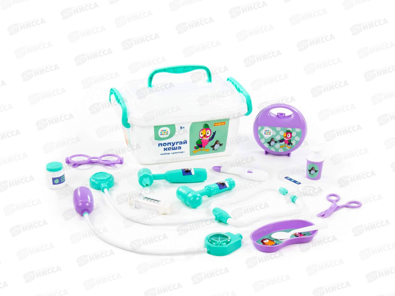 Набор &quotПопугай Кеша&quot доктор, в контейнере 83333 *4