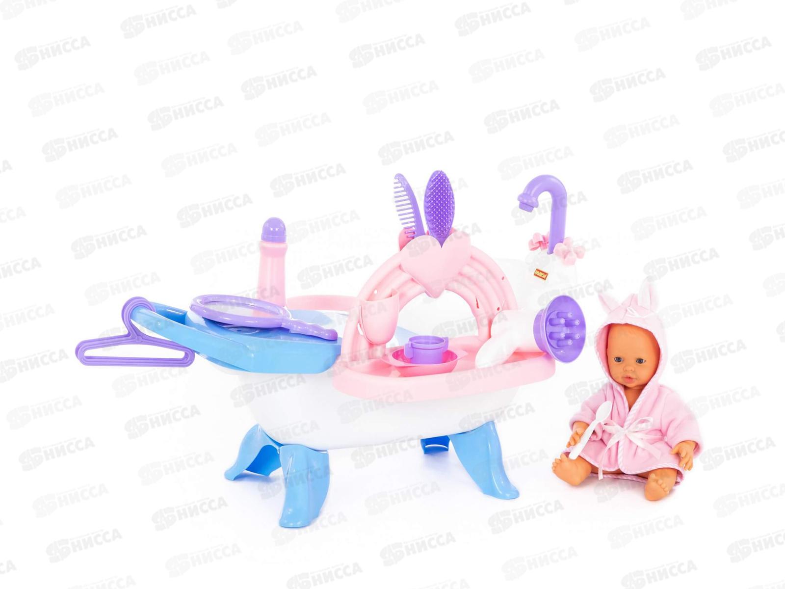 Набор для купания кукол №2 с аксессуарами и пупсом 83432 в коробке *1