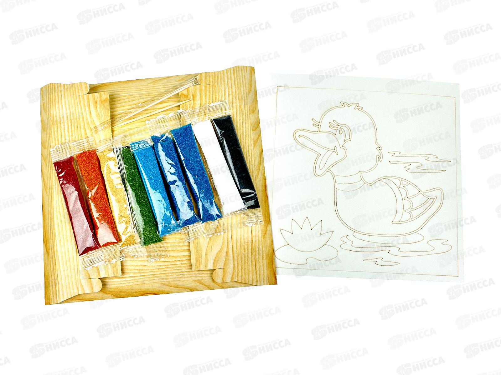 Фреска из цветного песка &quotУточка&quot С1710  *26