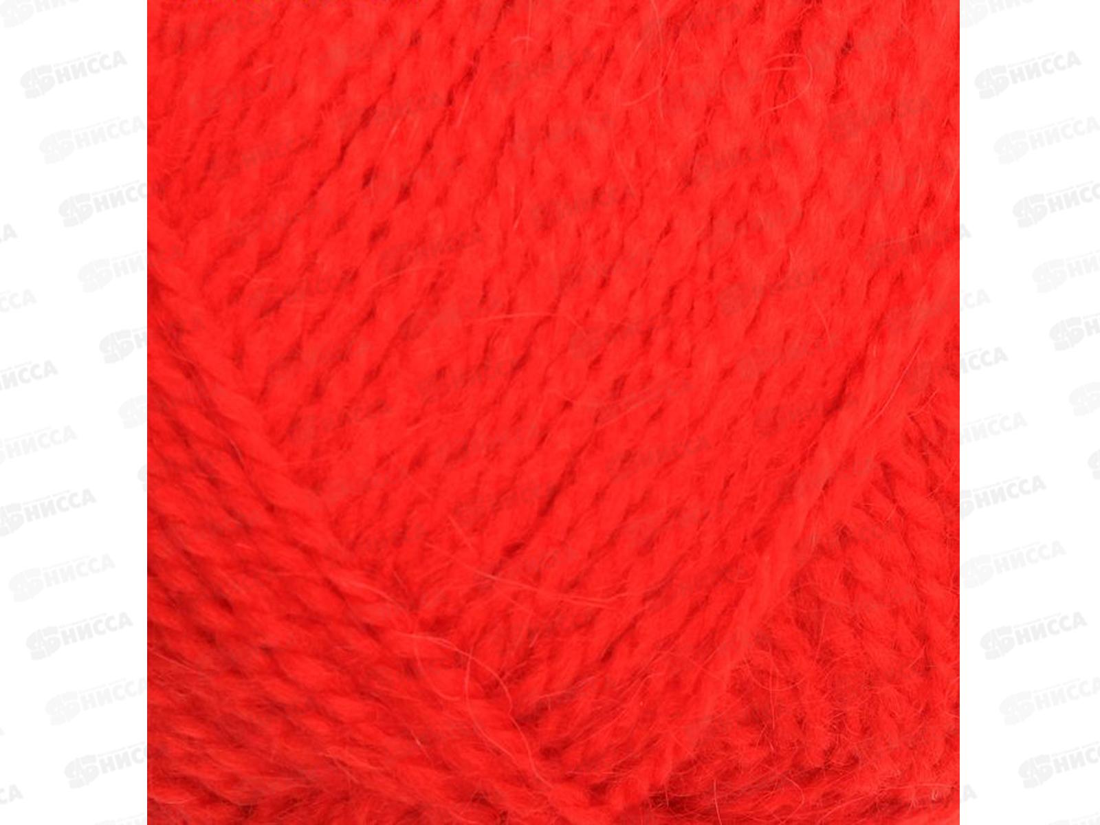 Пряжа Великолепная Красный мак 88 акр70% анг30% 100г