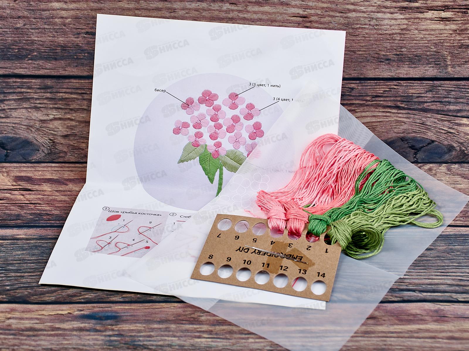 Набор для вышивания гладью Розовый букет, НШ-8026