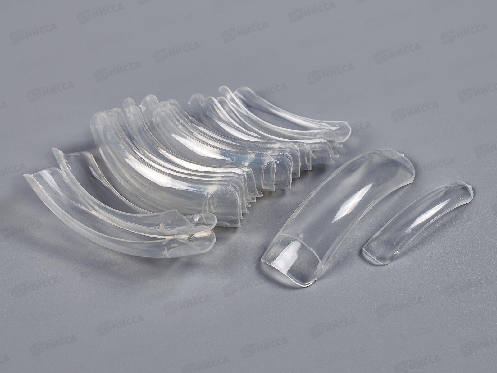 Типсы прозрачные на черном bobo 784 *24