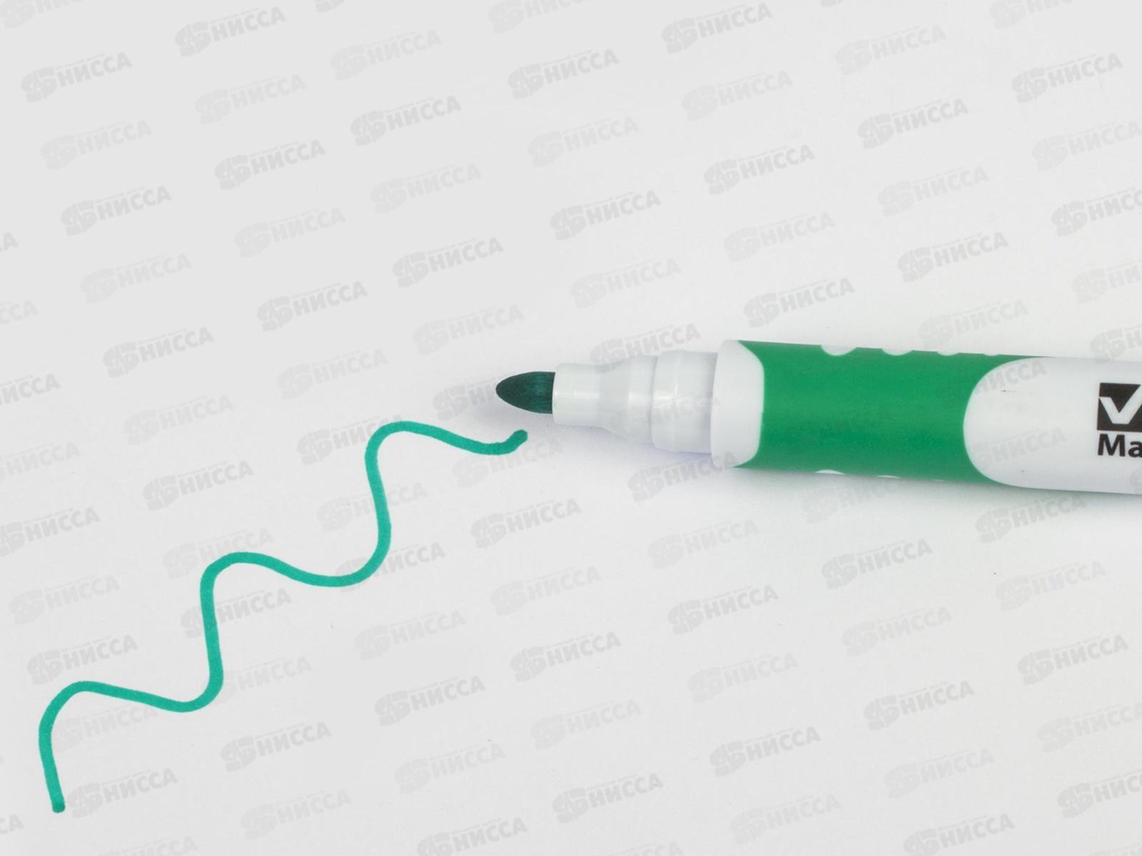 Маркер для доски  BRAUBERG Soft 5мм, зеленый спиртовая основа 151251*12