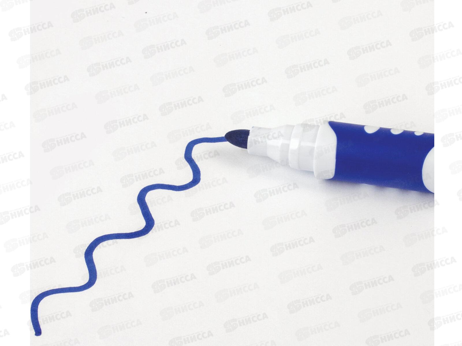 Маркер для доски  BRAUBERG Soft 5мм, синий спиртовая основа 151249*12