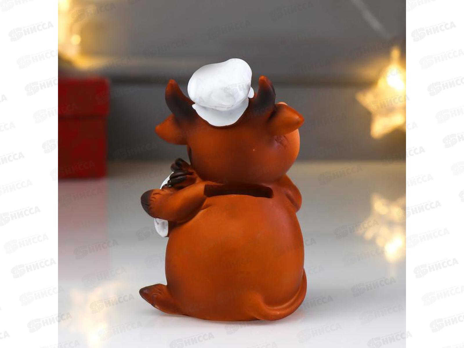 Копилка  &quotБык теленок Повар/Медик&quot 12*7,5см 4818900