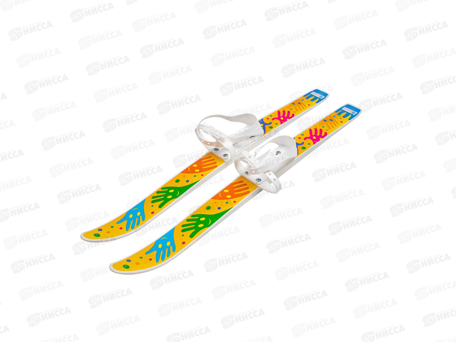 Лыжи мини &quotЛыжики пыжики&quot Ручки с палками 75/75см в/с *12