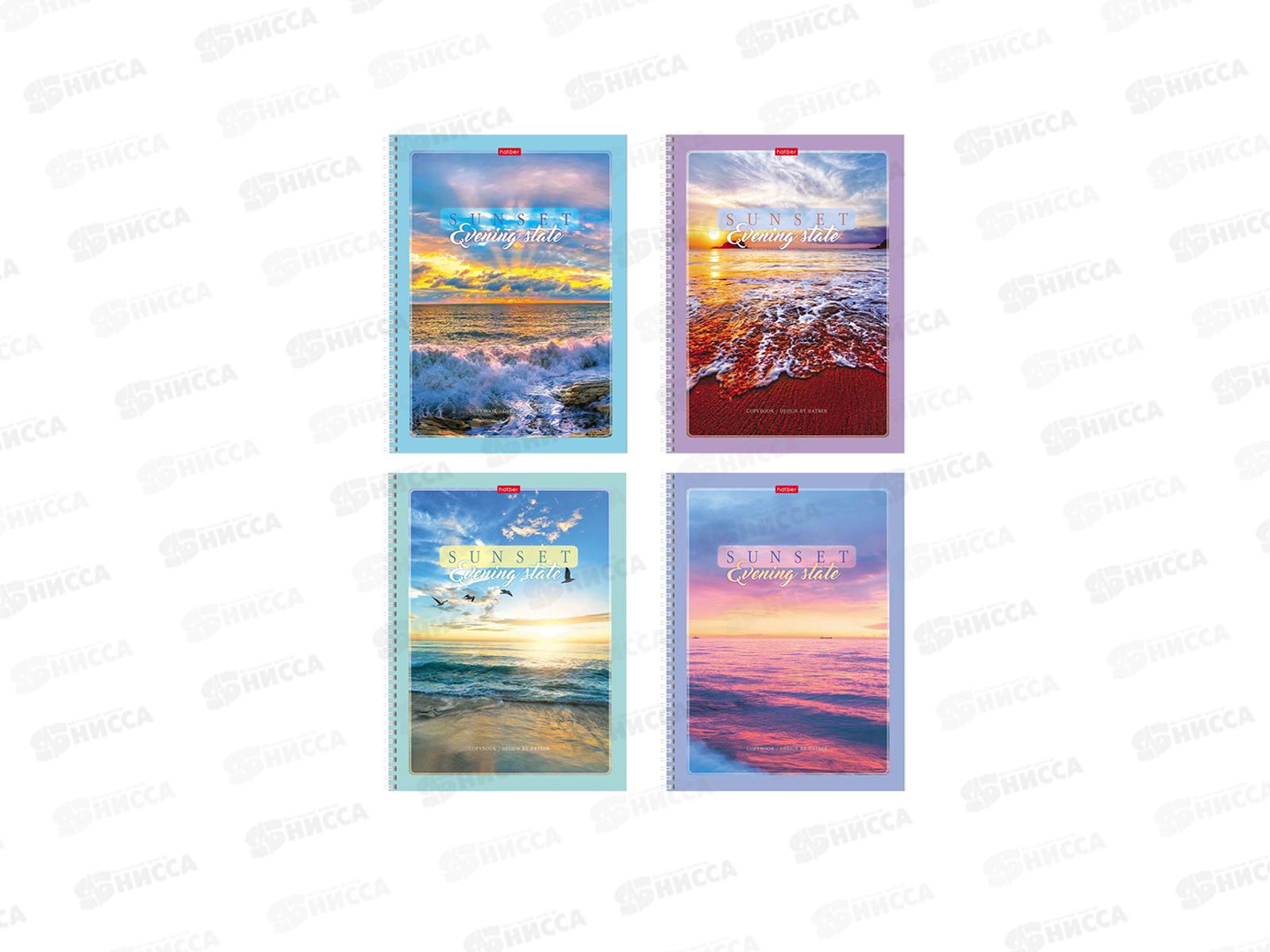 Тетрадь 80листов клетка  Hatber Закаты, греб.066121 А4 *4/28