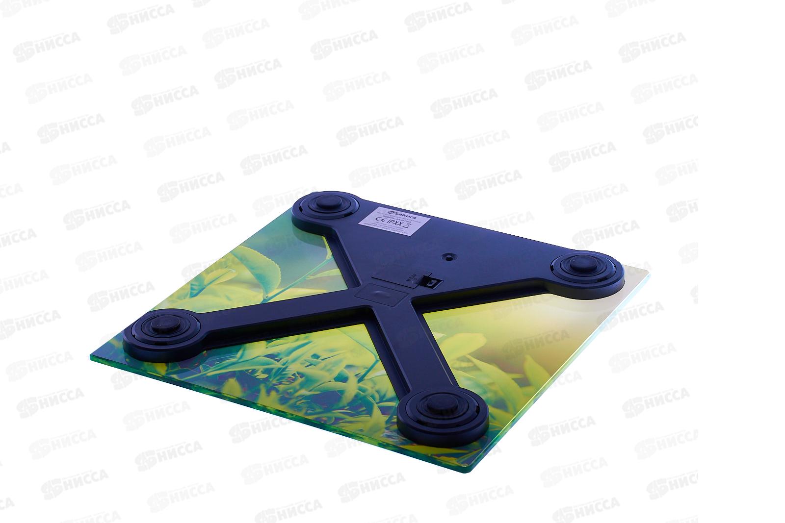 Весы напольные SA-5071GR трава 180кг электронные