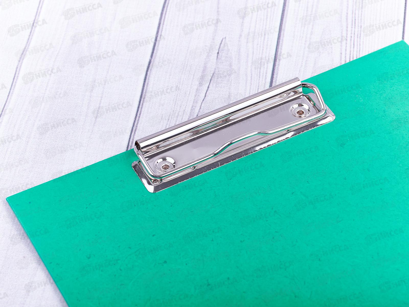 Планшет А4 СБ с зажимом ярко-зеленый, 7046*36