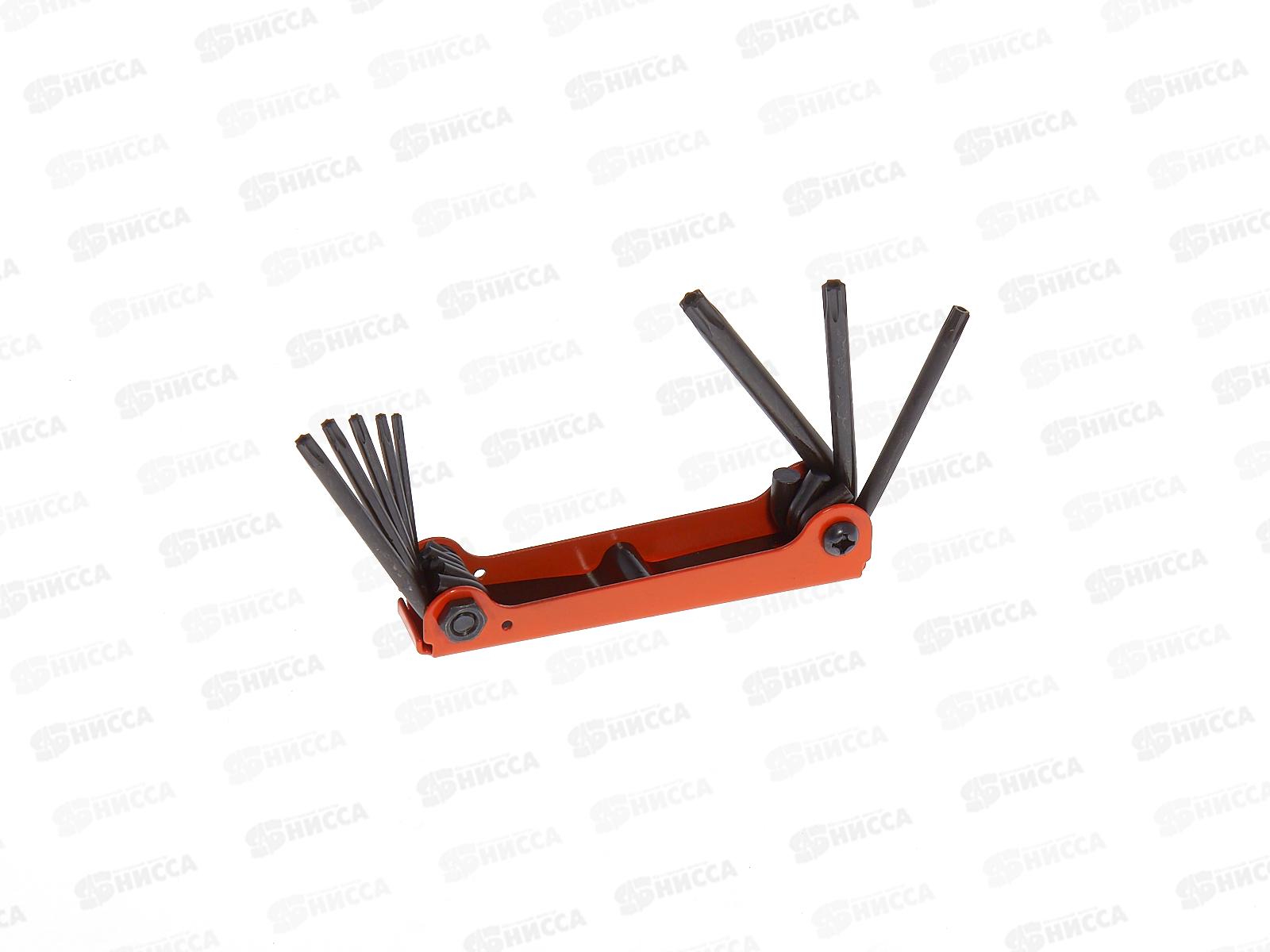 Набор ключей &quotTORX&quot раскладной 8 шт.: T9 - T40, углеродистая сталь, блистер &quotГранит&quot TDМ, 0211