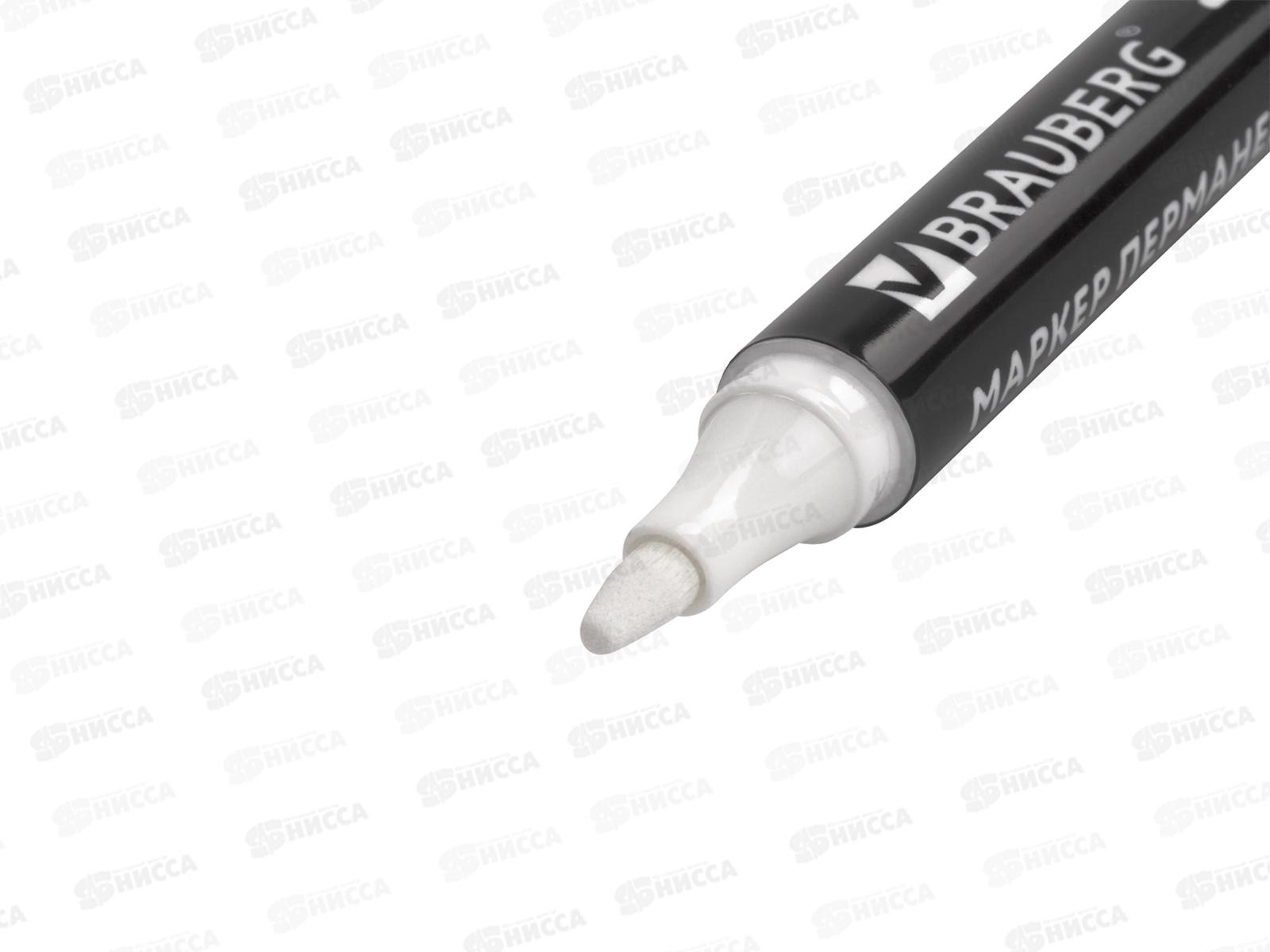 Маркер BRAU перманентный W5 , белый 5мм.,151506 *10/120