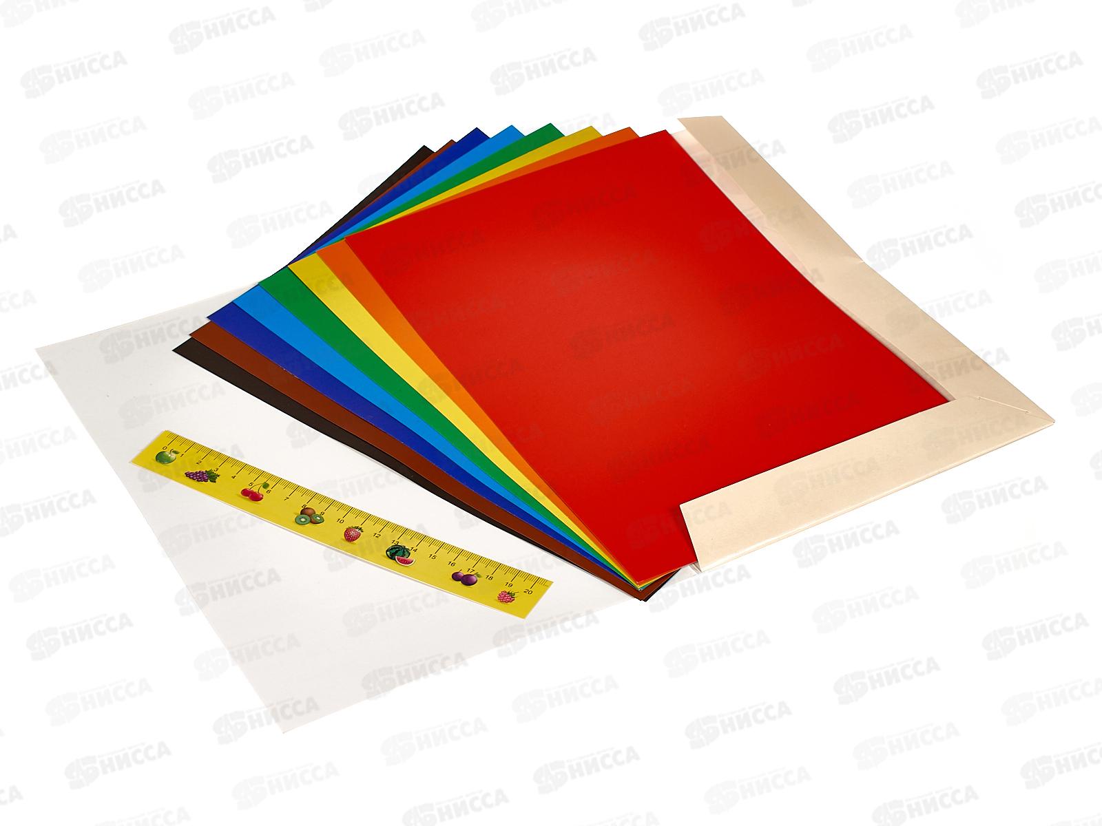 Цветной картон 8л 8цв А4 Школа творчества 30С1794-08 *50