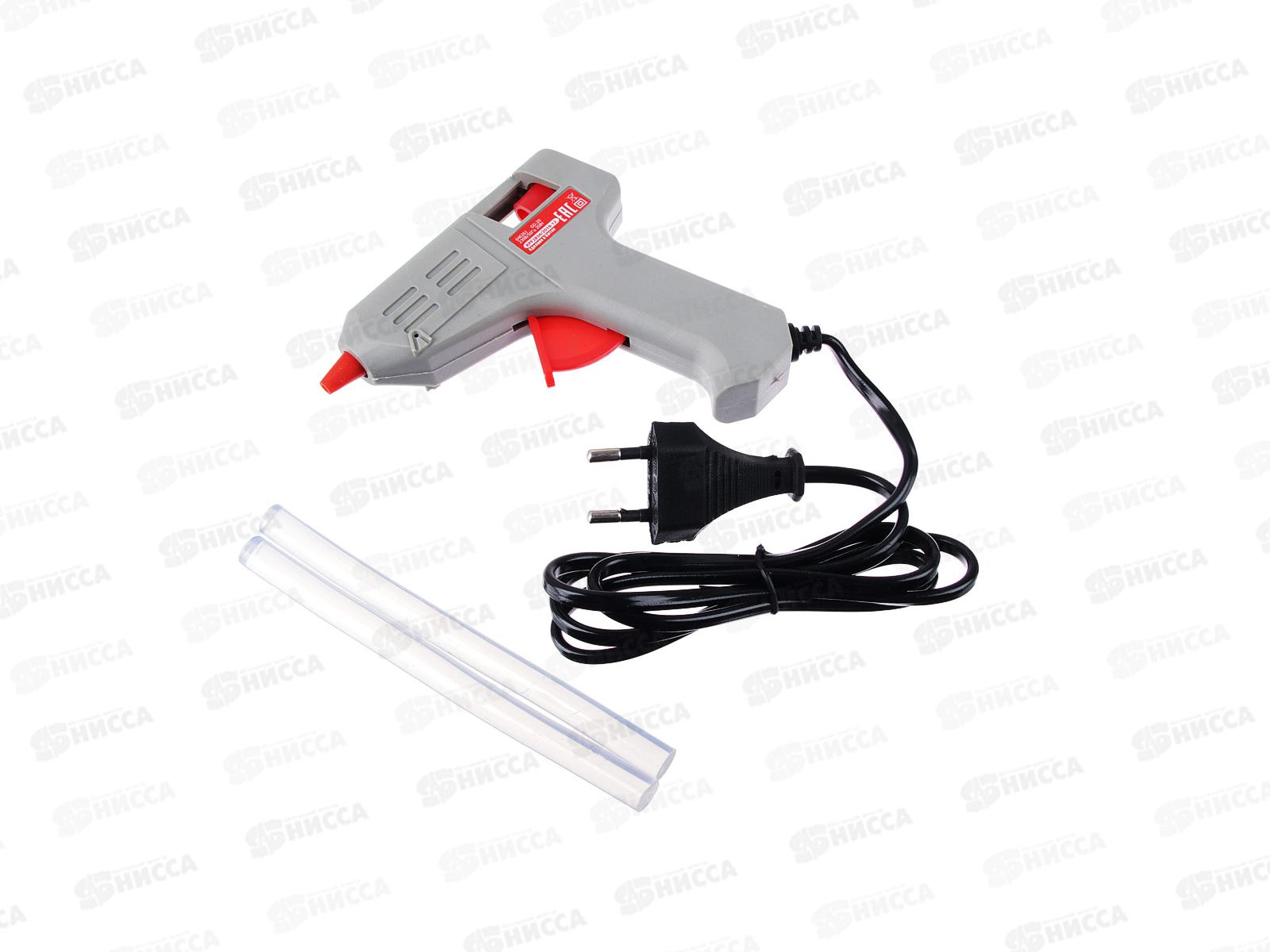 Пистолет клеевой электрический GG-20 20Вт +2 стержня 7мм 646-261 г