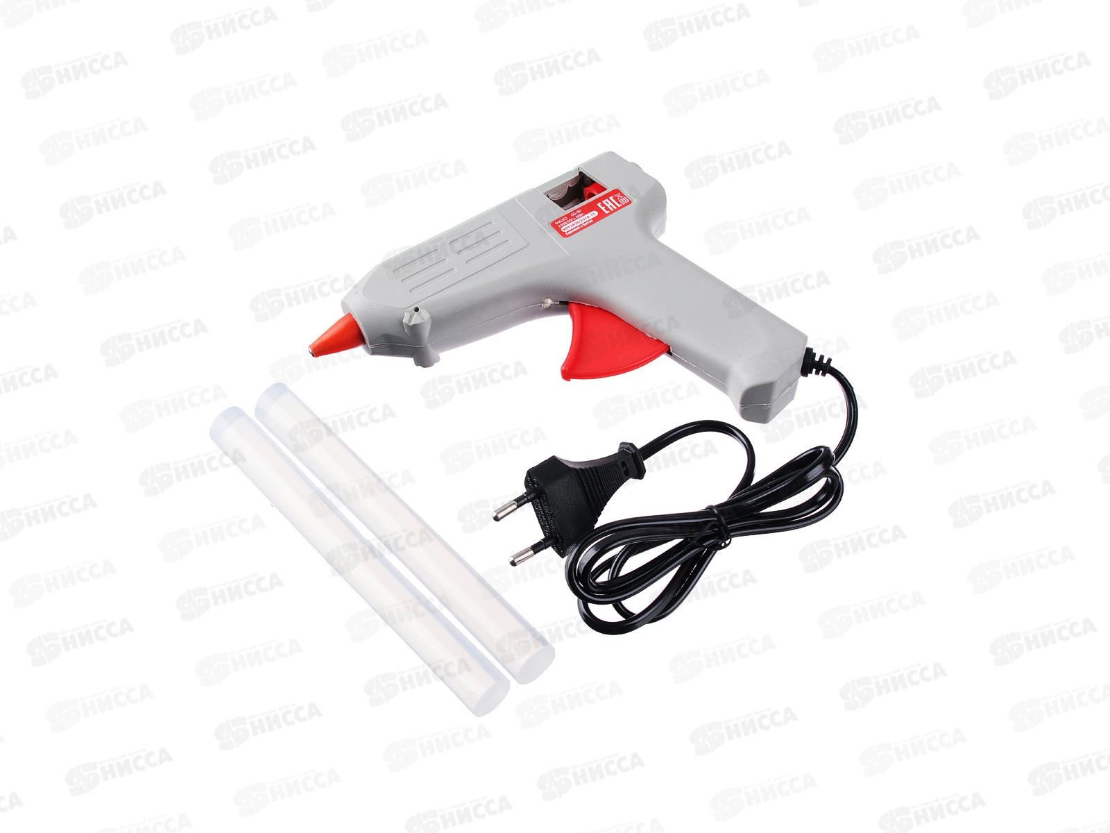 Пистолет клеевой электрический GG-80 80Вт +2 стержня 11мм 646-262 г