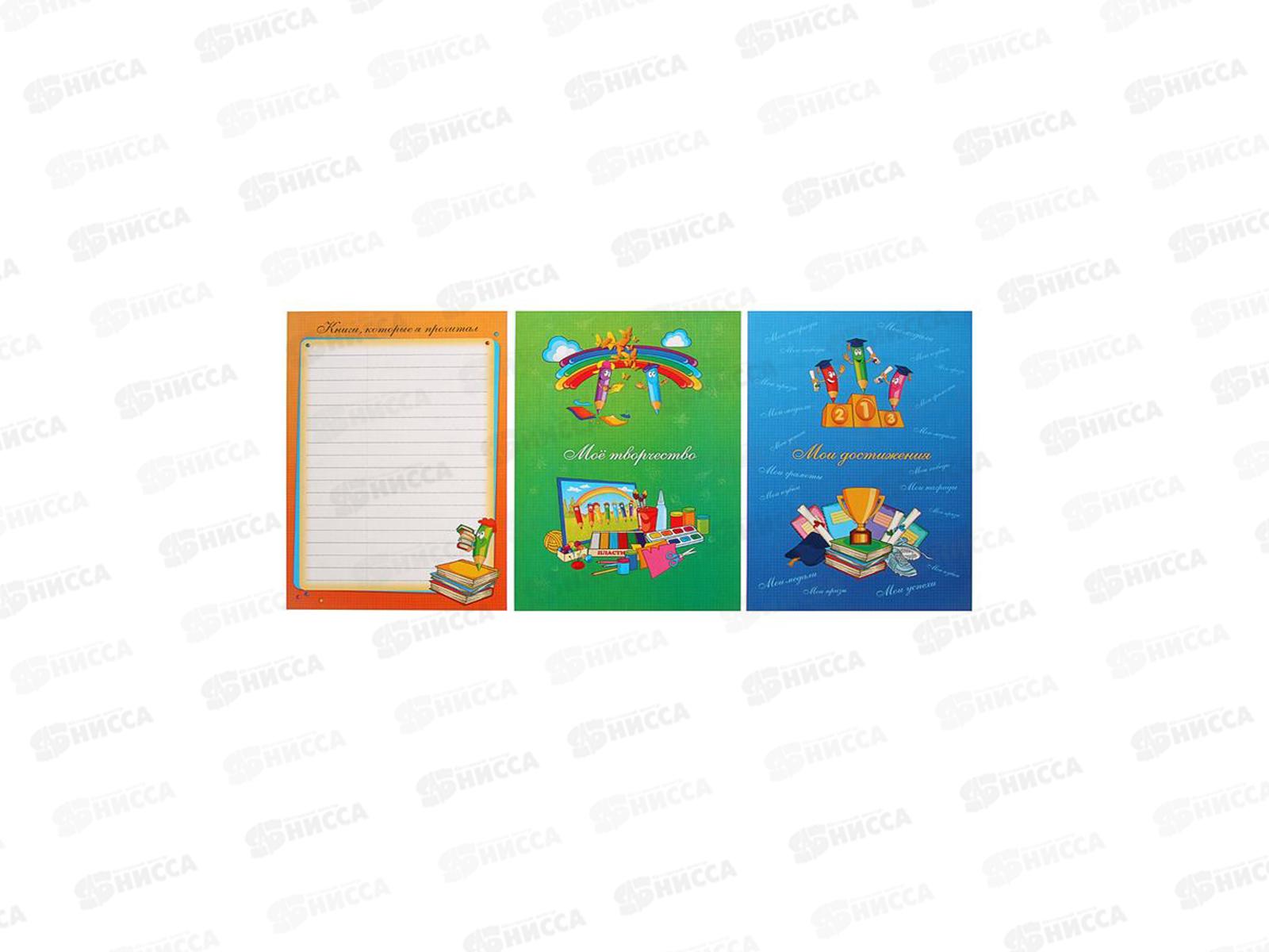 Портфолио для начальных классов Hatber А4 16л Веселые карандаши,европодвес 12645 *40