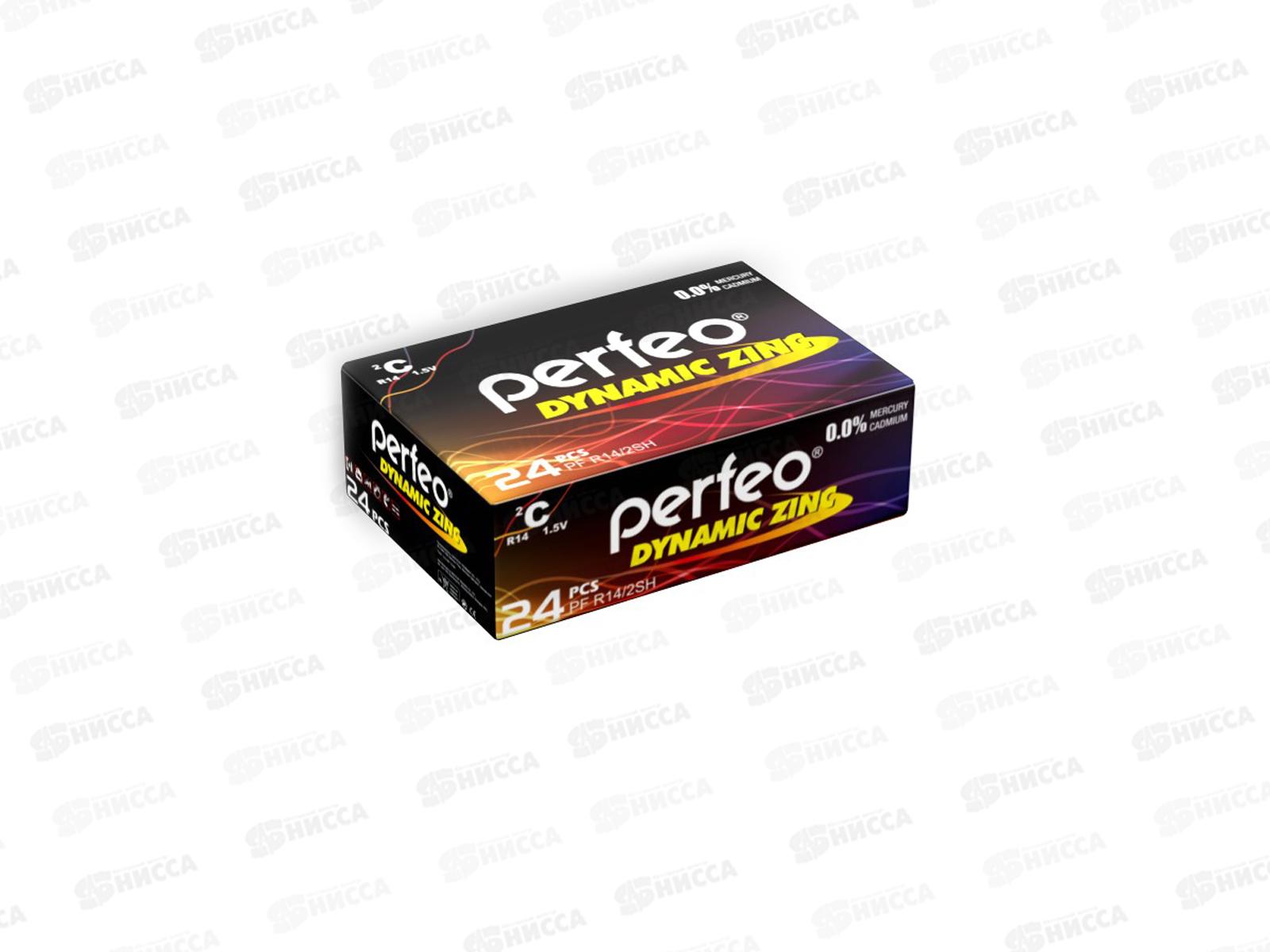 Батарейки Perfeo R14 2SH Dynamic Zinc *2/24/480