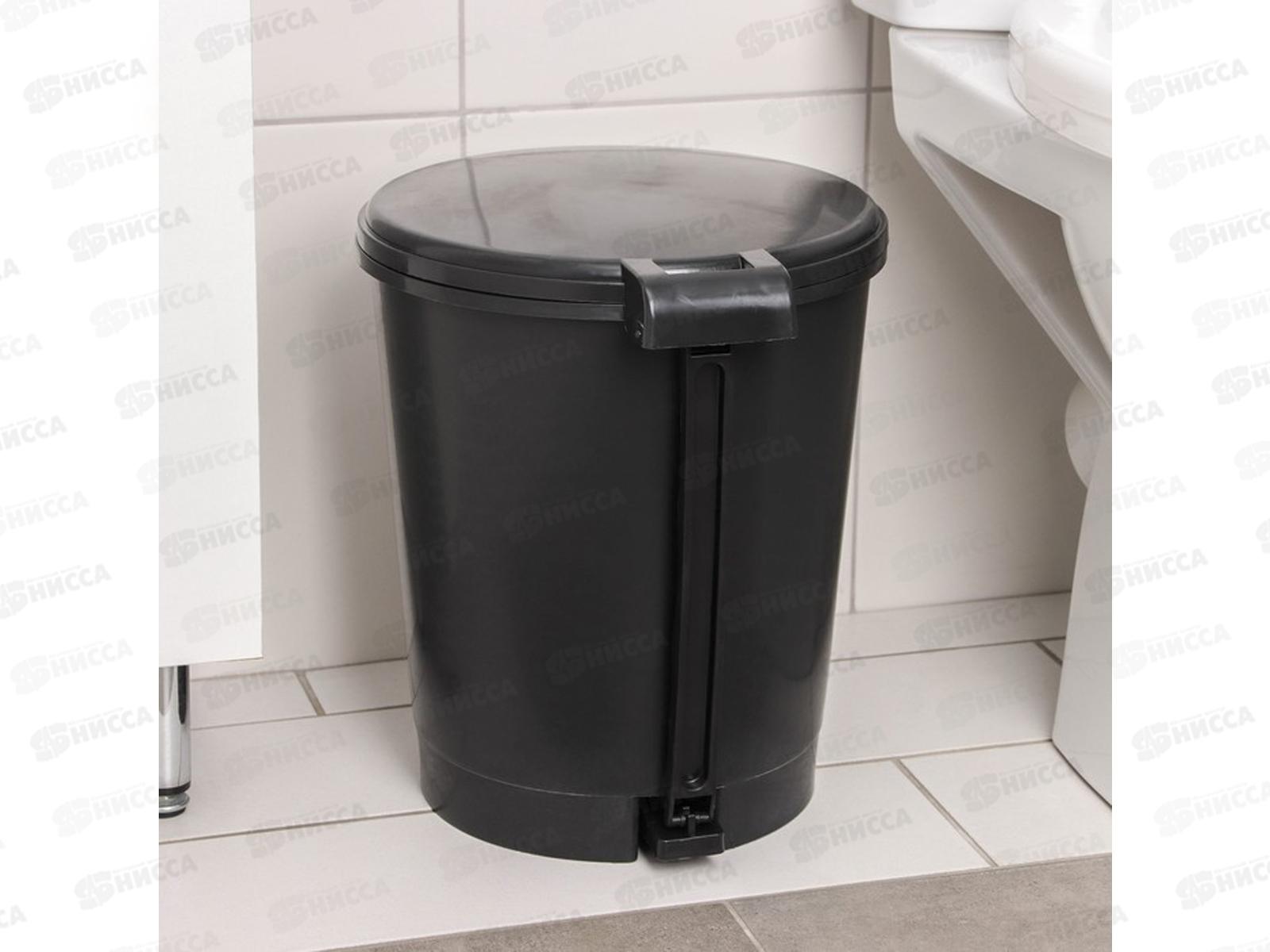 Ведро 12л Эконом (с педалью) ассорти *2 М7250