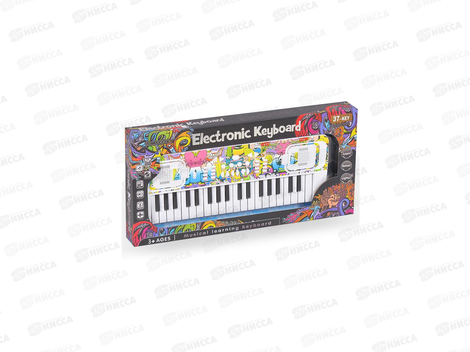 Синтезатор MТК009 с микрофоном, 37кл, в/к  гб *4