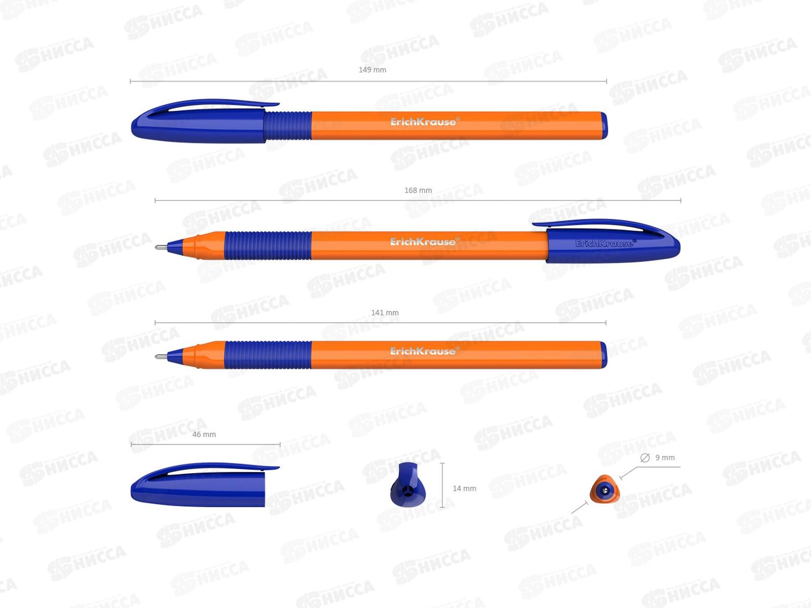 Ручка шариковая EK 47591  U-109 Orange Stick@Grip Ultra Glide синий *50
