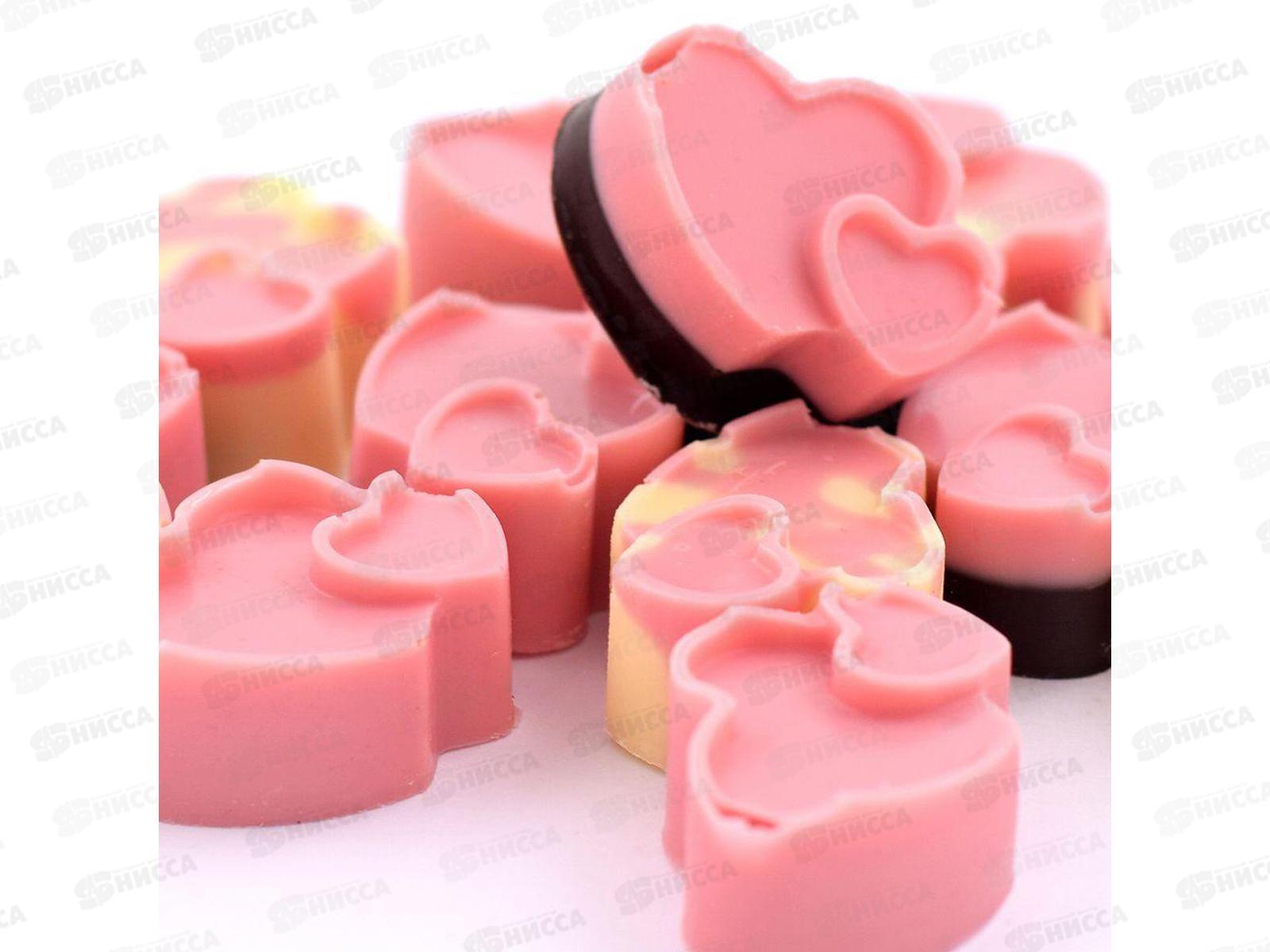 Форма для шоколадных конфет силиконовая Сердечки VL80-327