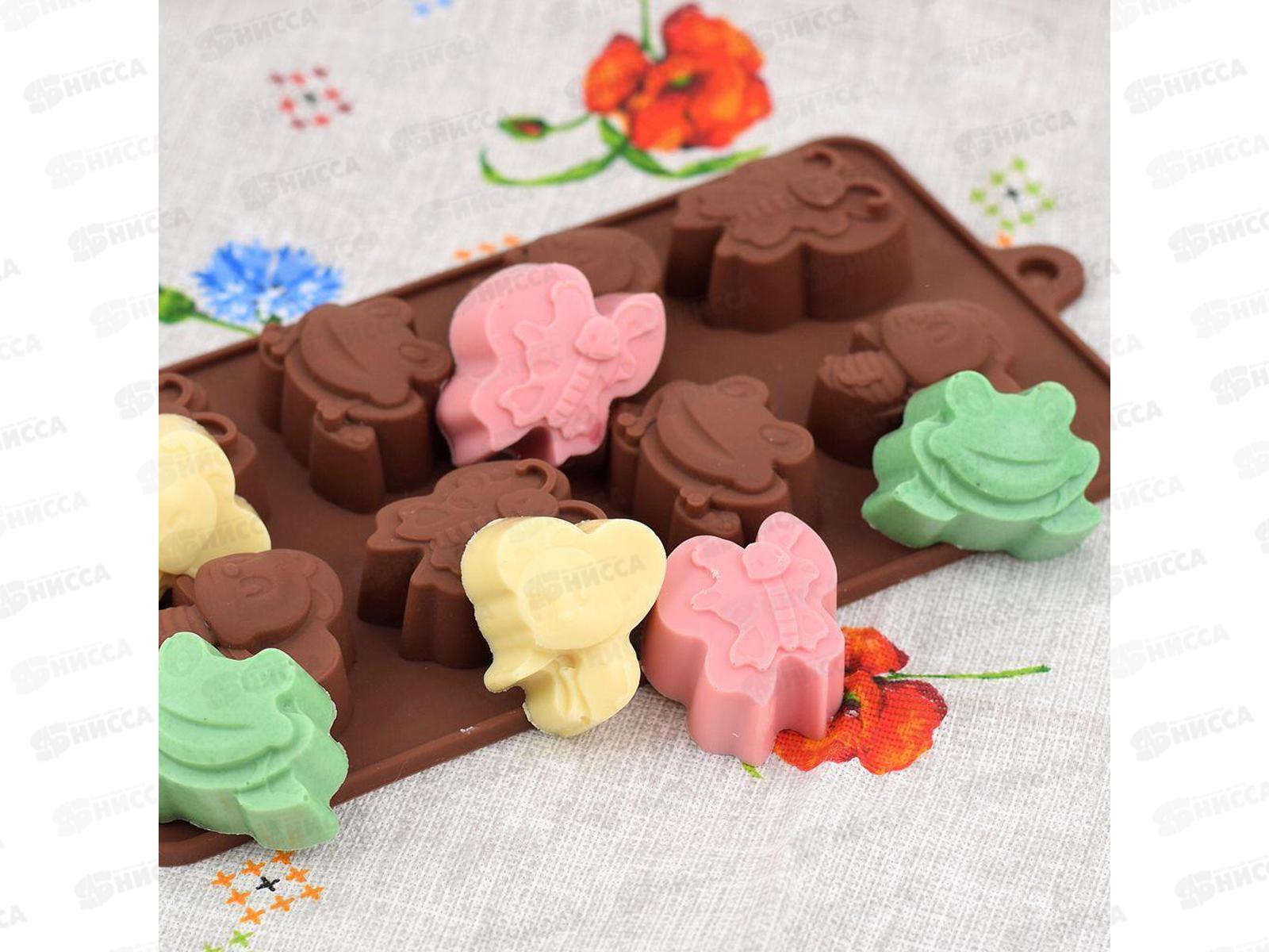 Форма для шоколадных конфет силиконовая Дружная компания VL80-329