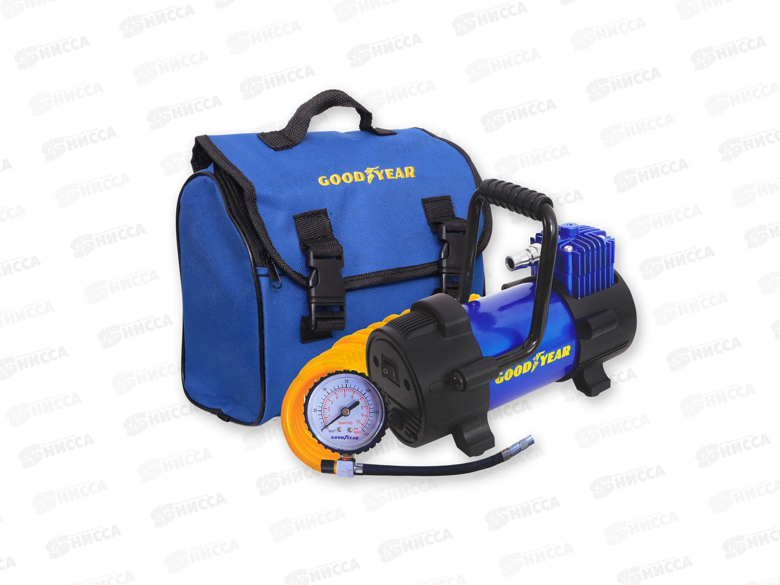 Компрессор воздушный Goodyear GY-40L 40л/мин со съемной ручкой, съемный витой шланг, сумка для хранения *4