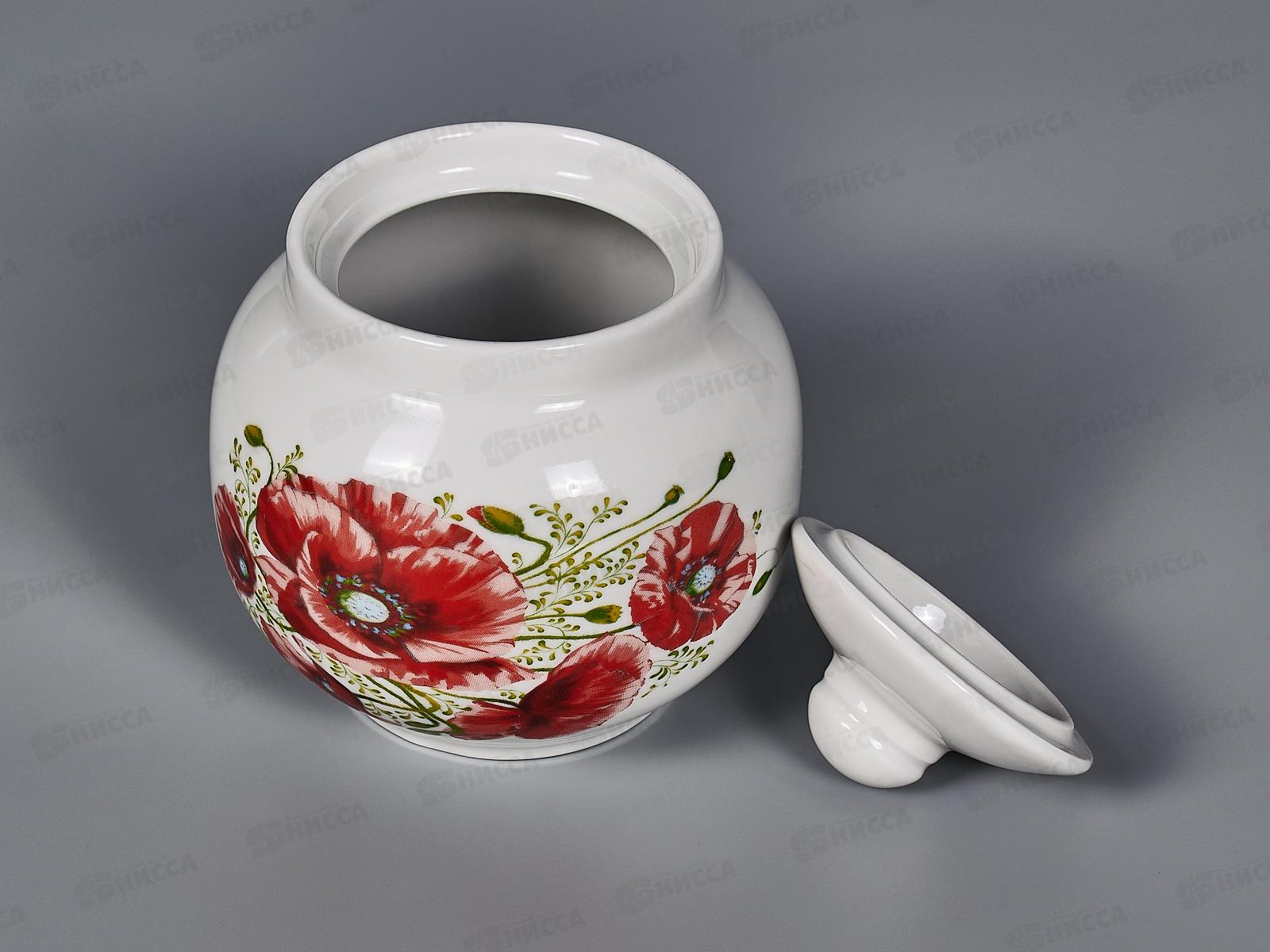 Сахарница 600см3 Янтарь Маки 070642 *12