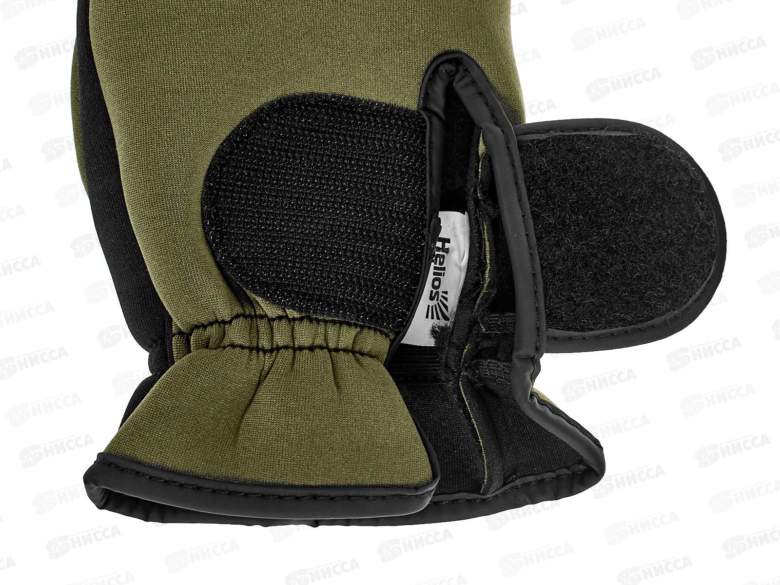 Перчатки рыбацкие неопреновые Хаки р-XL Helios HS-HY-D14-XL 196200