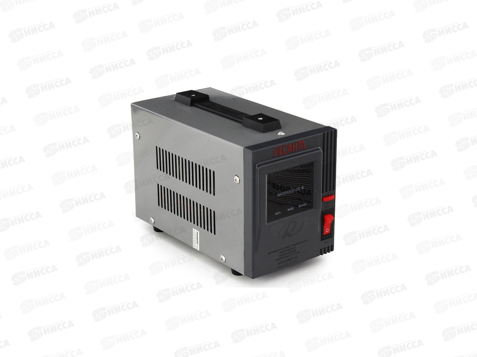 Стабилизатор 1-ф  500Вт напольный, Ресанта АСН-500/1-Ц