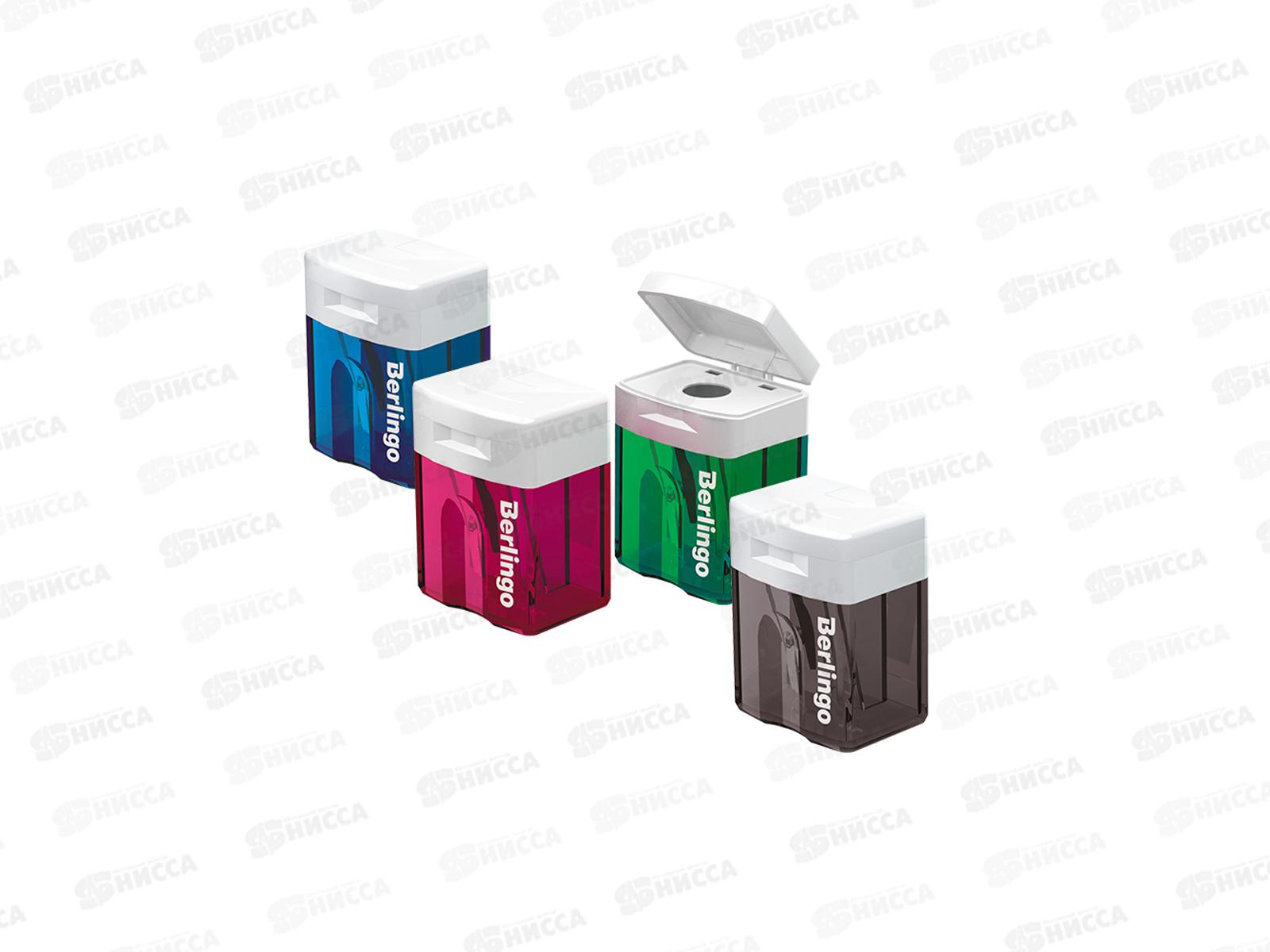 Точилка Berlingo Perfect пластик ,контейнер, 10039*40