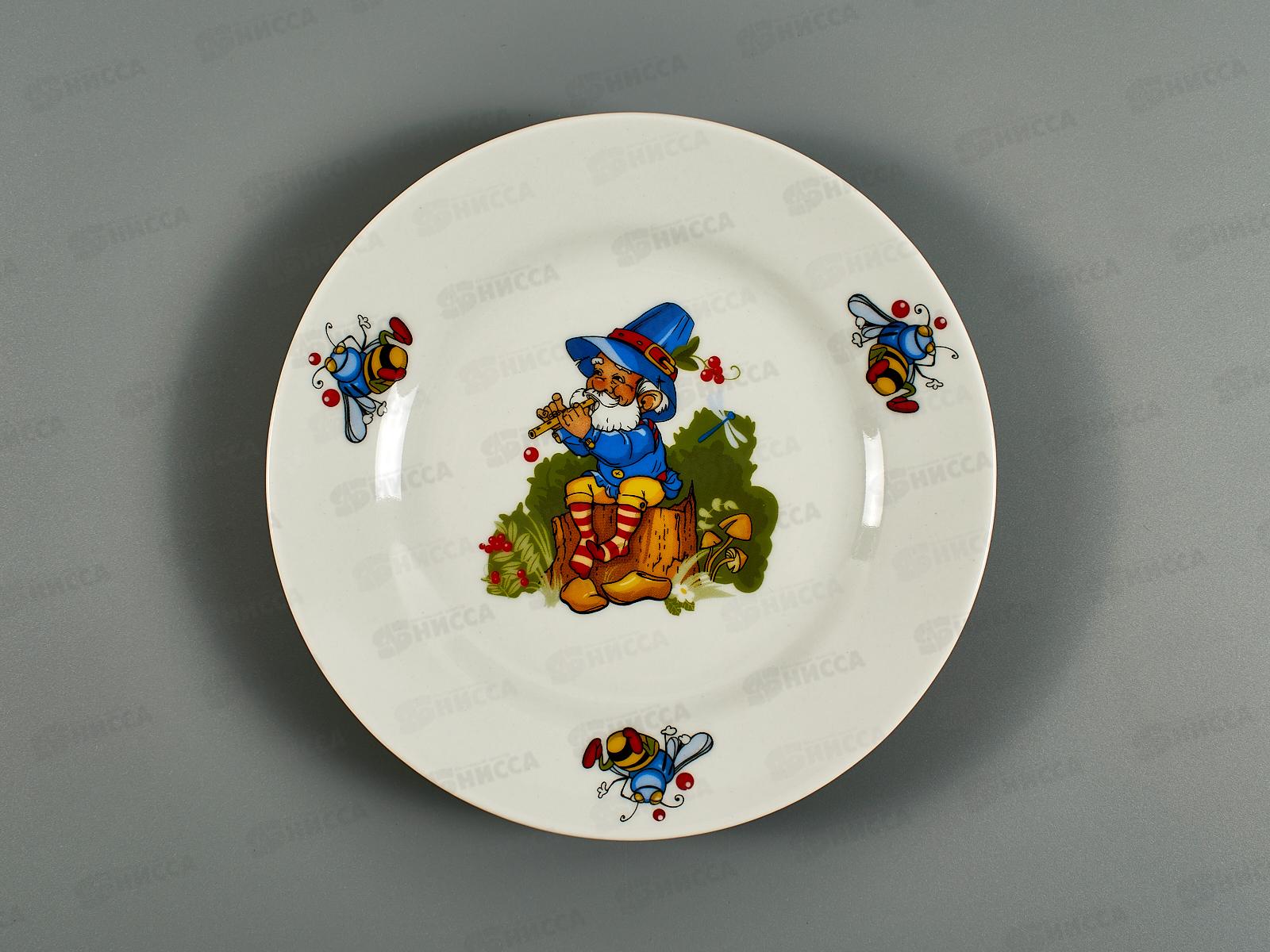 Тарелка мелкая 175мм фарфор Идиллия Лесовичок 7С1741 *20