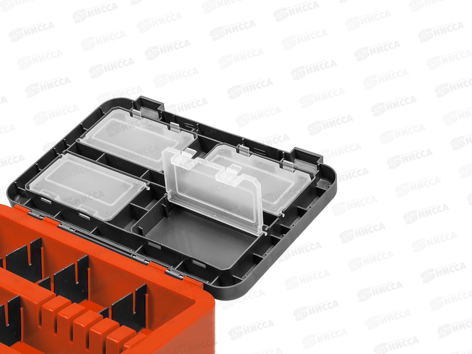 Ящик рыболовный зимний Helios серый/оранжевый 19л 276343