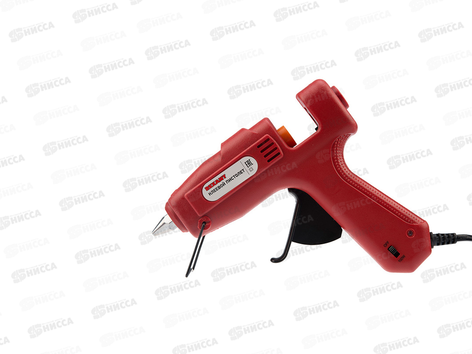 Пистолет клеевой 100Вт, 11мм, с кнопкой, REXANT блистер, 12-0115