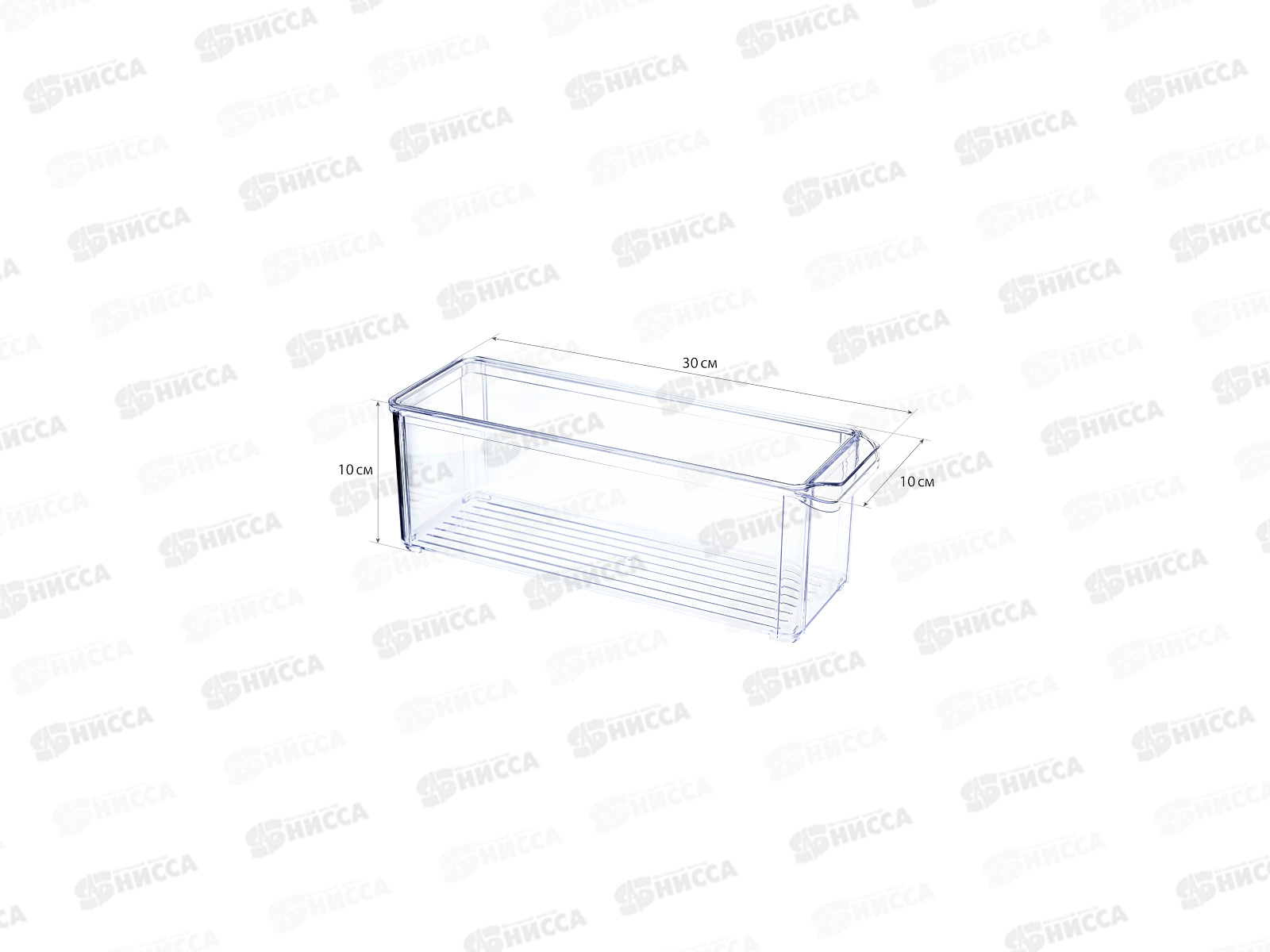 Органайзер для холодильника 10*30*10см Прозрачный М1585 *12