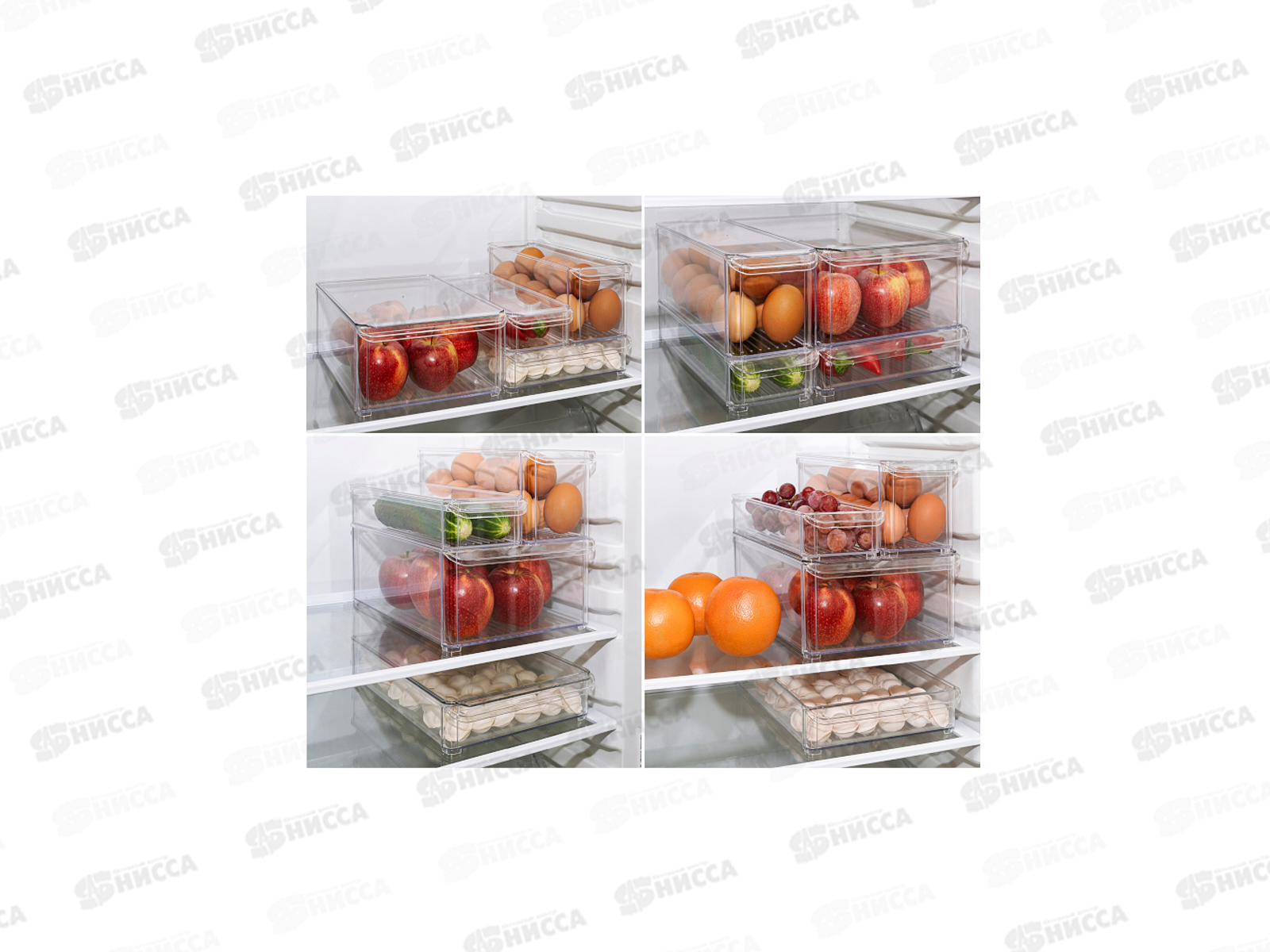 Органайзер для холодильника 20*30*10см Прозрачный М1587 *10