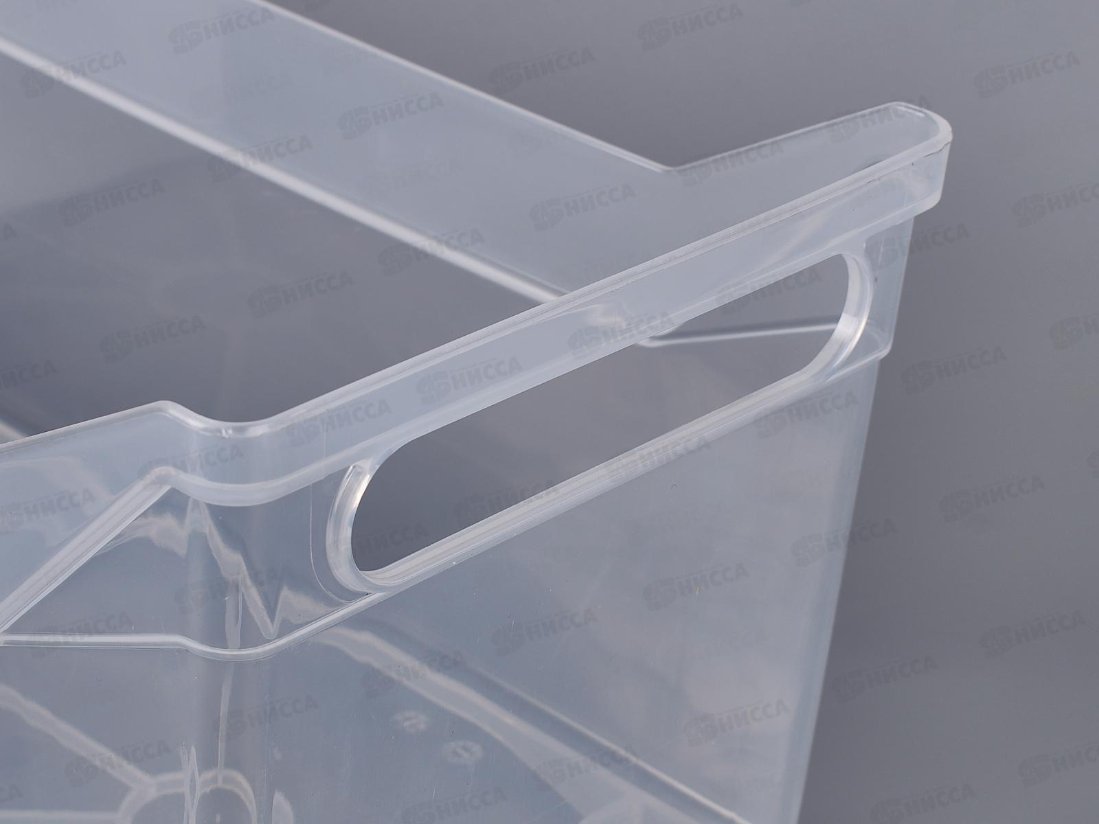 Органайзер 7л средний размер на колесах Прозрачный М1621 *10