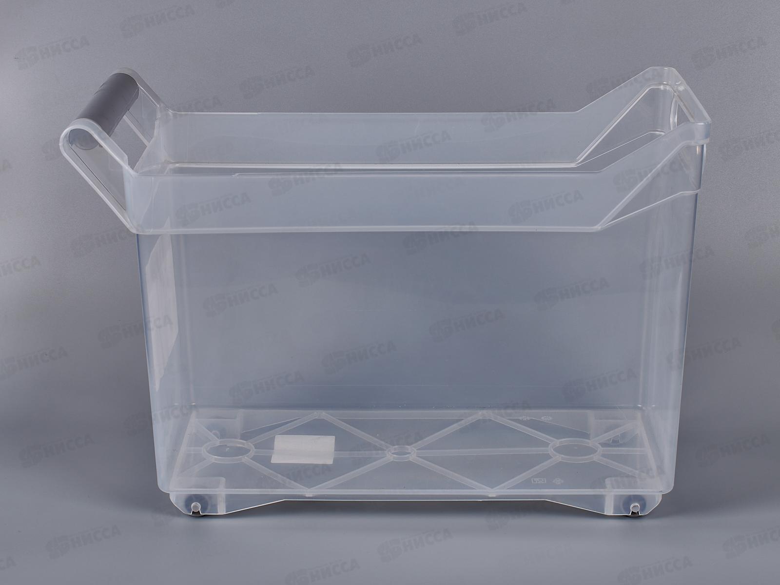 Органайзер 10,5л средний размер на колесах Прозрачный М1622 *6