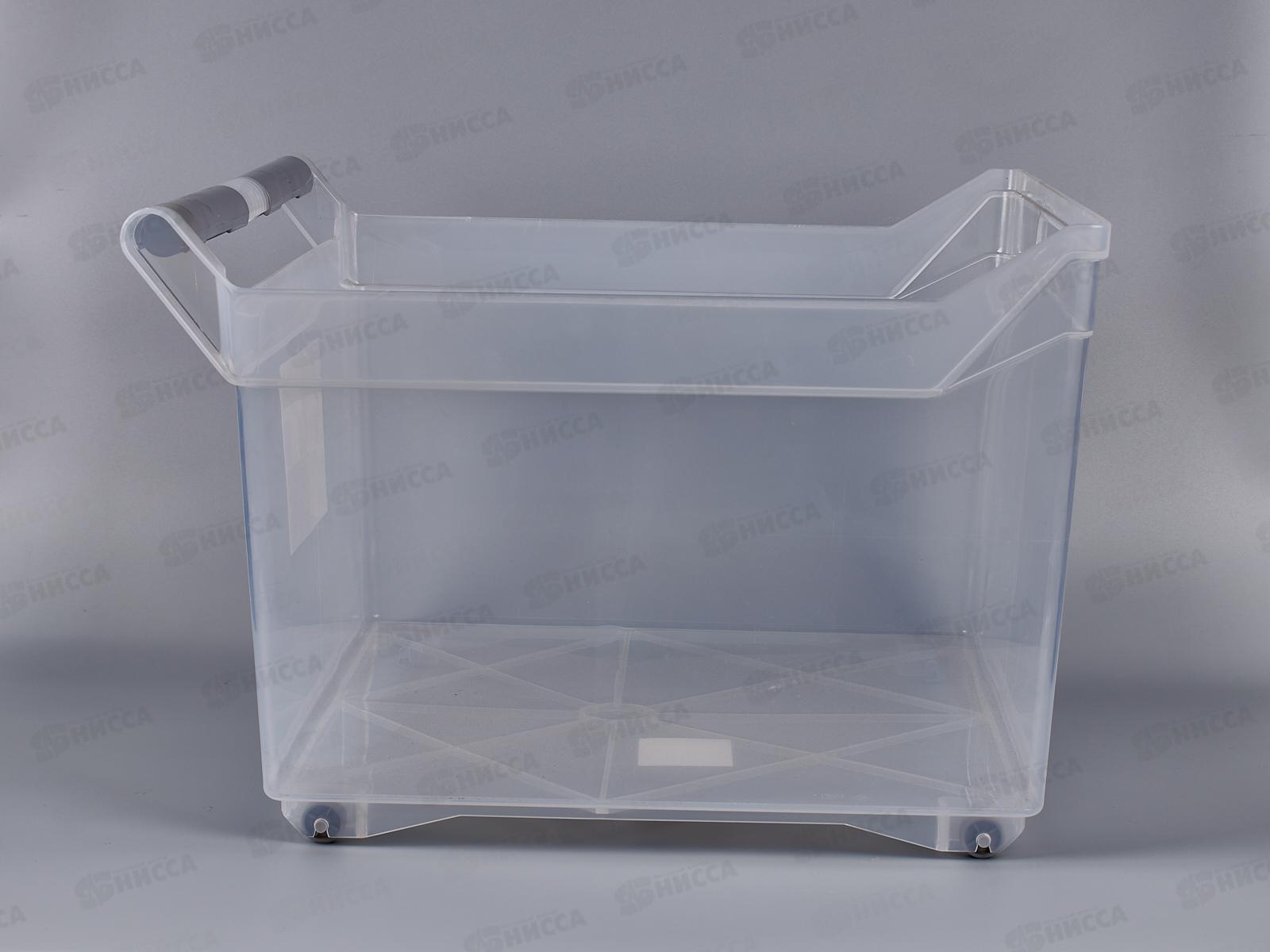 Органайзер 23л средний размер на колесах Прозрачный М1623 *5